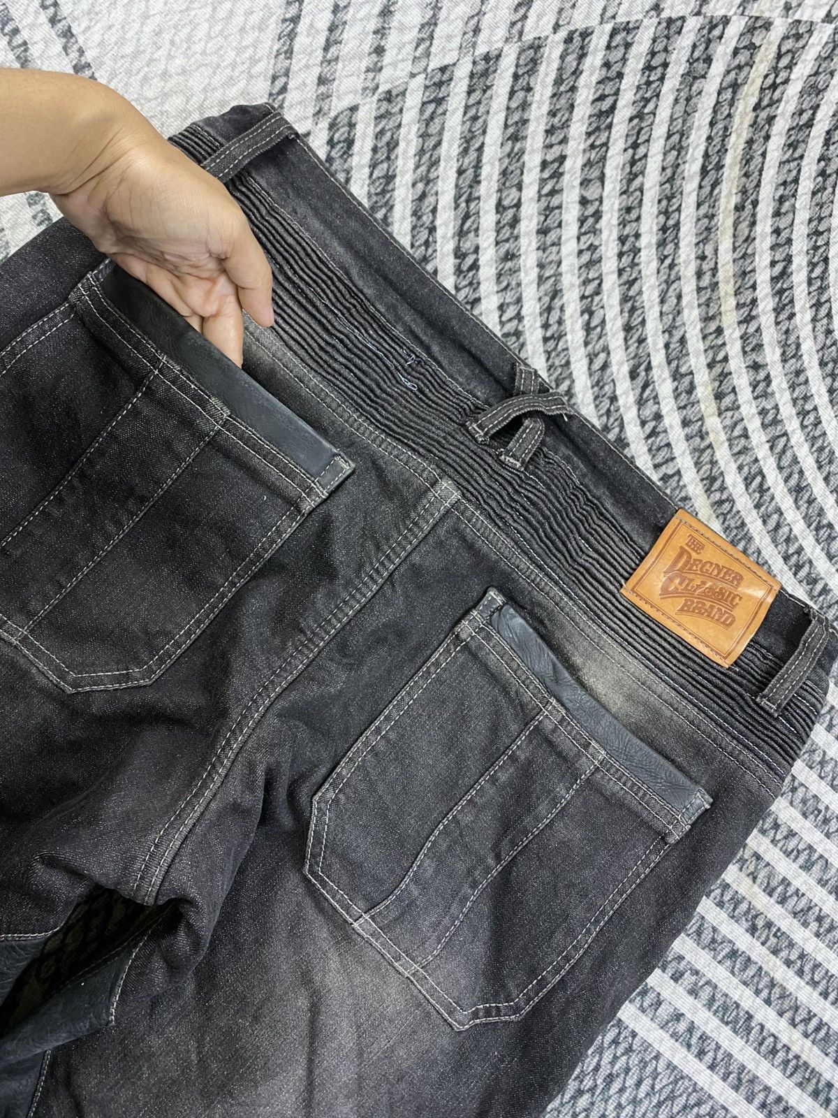 Designer The Designer Classic Tactical Biker Denim Pants Size US 35 - 11 Thumbnail