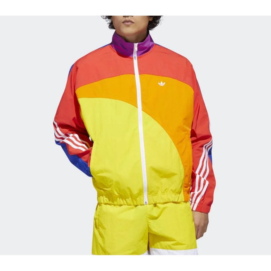 Adidas adidas originals - PRIDE OFF CENTE Sports Jacket Multi/ Sz L Size US L / EU 52-54 / 3 - 1 Thumbnail