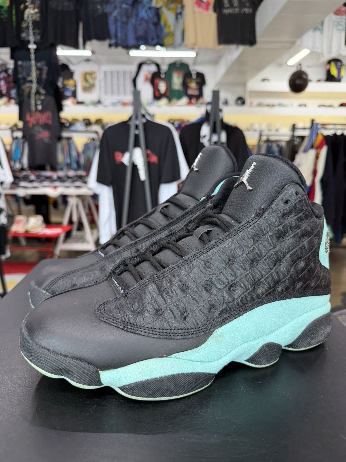 Jordan Brand Air Jordan 13 Black Island Green Size 11 (2019) | Grailed