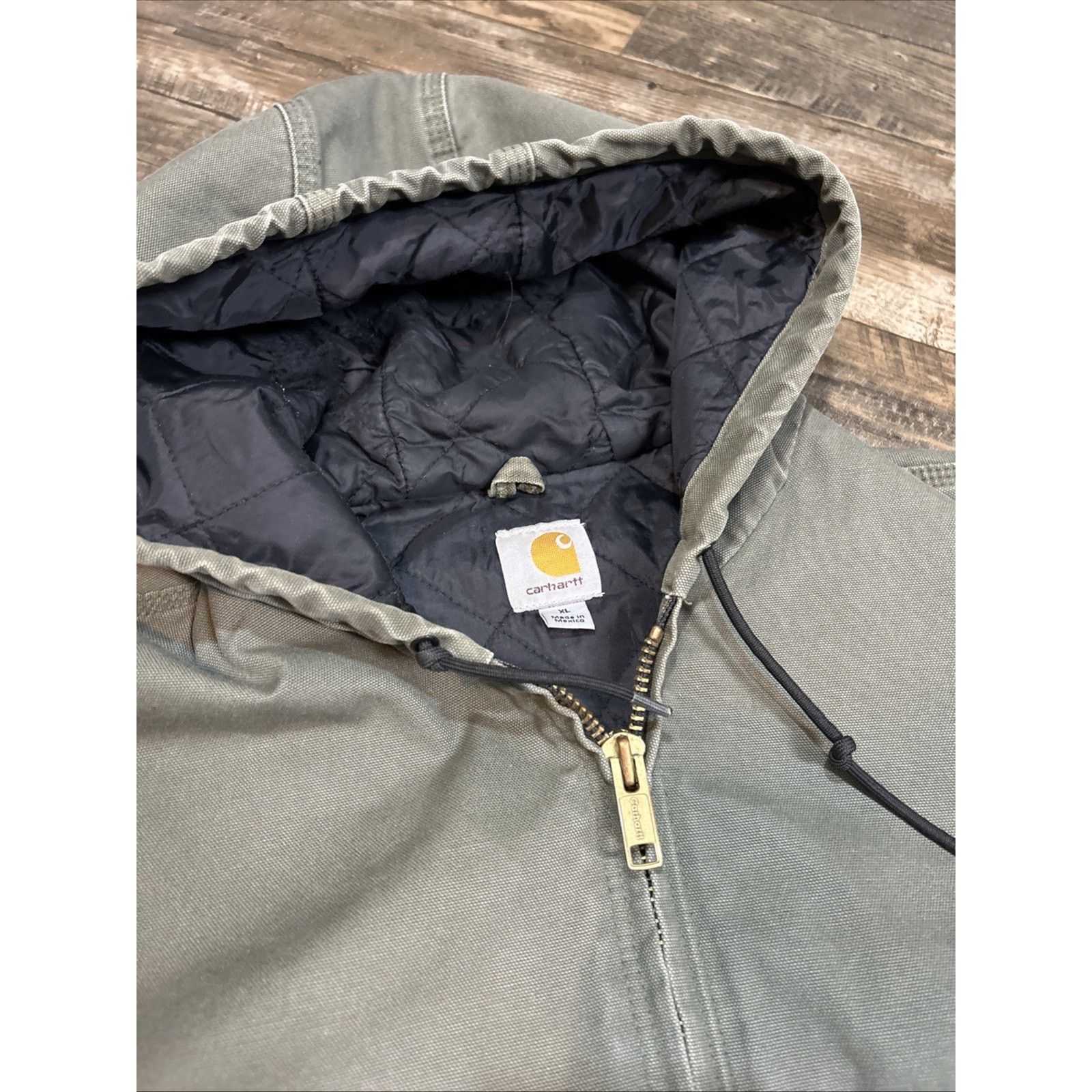 Carhartt Carhartt J130 Work Jacket Men's XL Moss Green Quilted Duck Size US XL / EU 56 / 4 - 2 Thumbnail