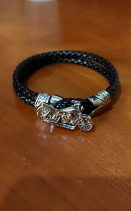 Vintage Men's Leather Woven Bracelet Size ONE SIZE - 5 Thumbnail