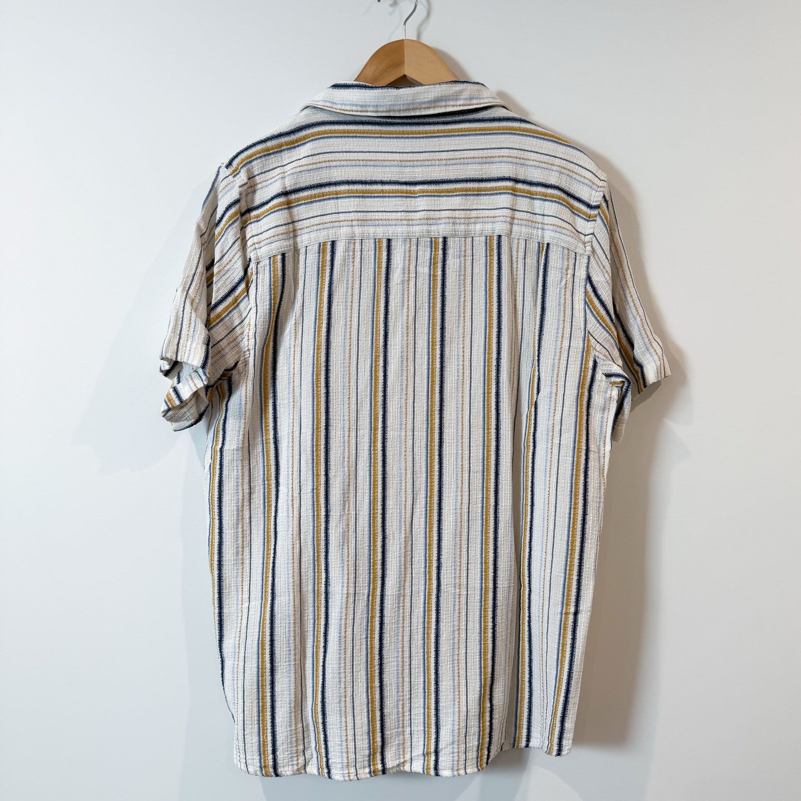 Wax London WAX LONDON Didcot Striped Camp Collar Shirt XL EUC Size US XL / EU 56 / 4 - 4 Thumbnail