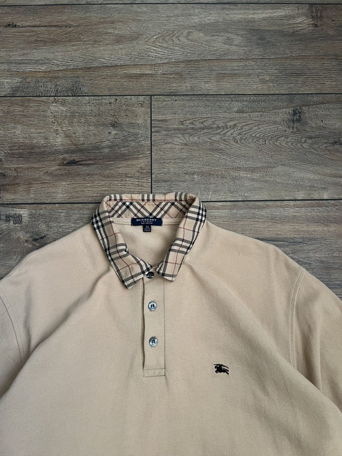 Burberry Vintage Burberry London Nova Check Polo Size US XL / EU 56 / 4 - 4 Thumbnail