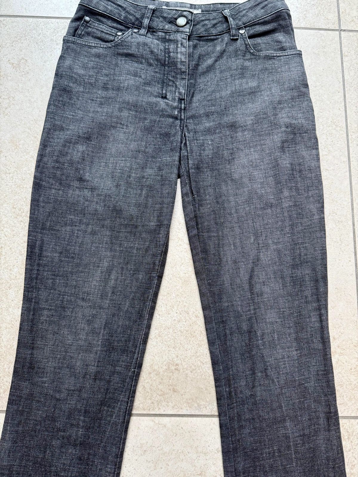 Saint Laurent Paris Yves Saint Laurent Grey Pigmented Denim Size 26" / US 2 / IT 38 - 3 Thumbnail
