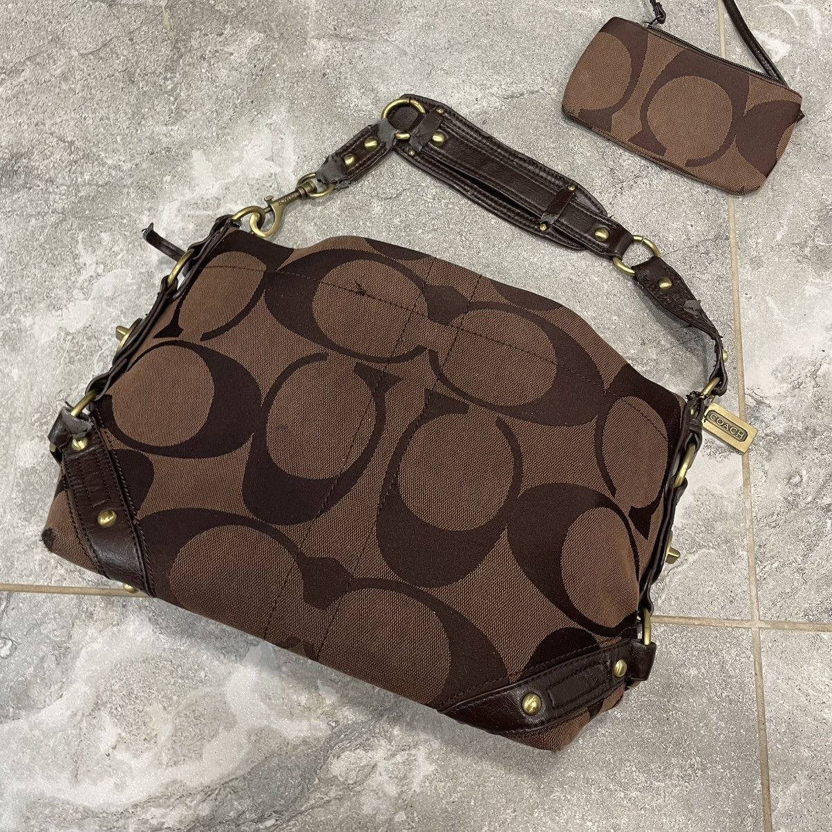 Vintage Vintage 00’s Coach Handle Bag wallet mini old money 90s lux Size ONE SIZE - 2 Thumbnail