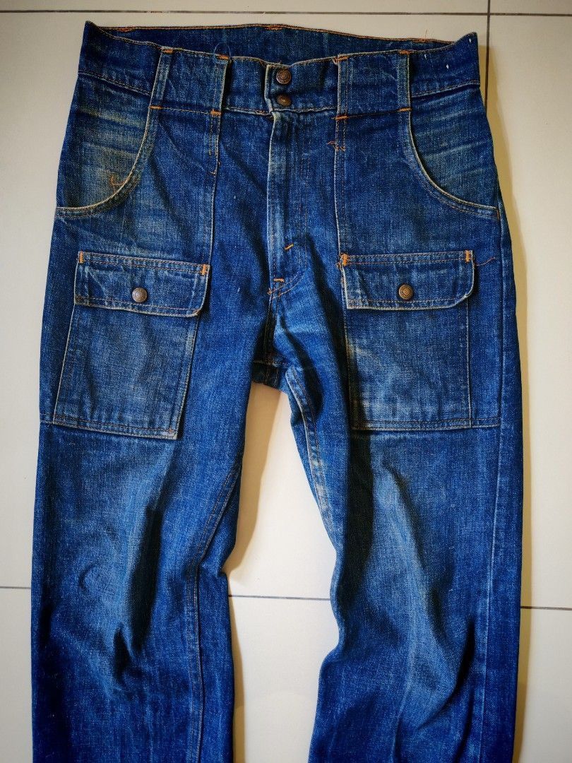 Levi's Vintage 70s Levi’s Bush Pants Orange Tab Talon W31.5 Size US 31 - 3 Thumbnail