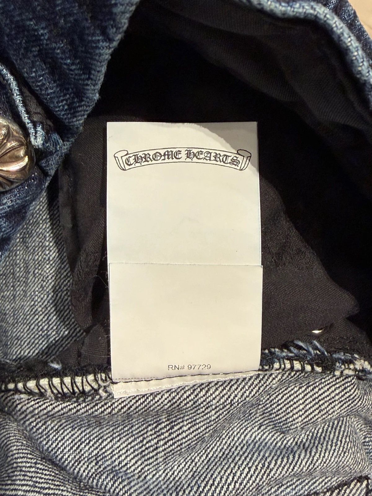 Chrome Hearts Fleur Knee Black Cross Patch Denim Jeans Size US 36 / EU 52 - 8 Thumbnail