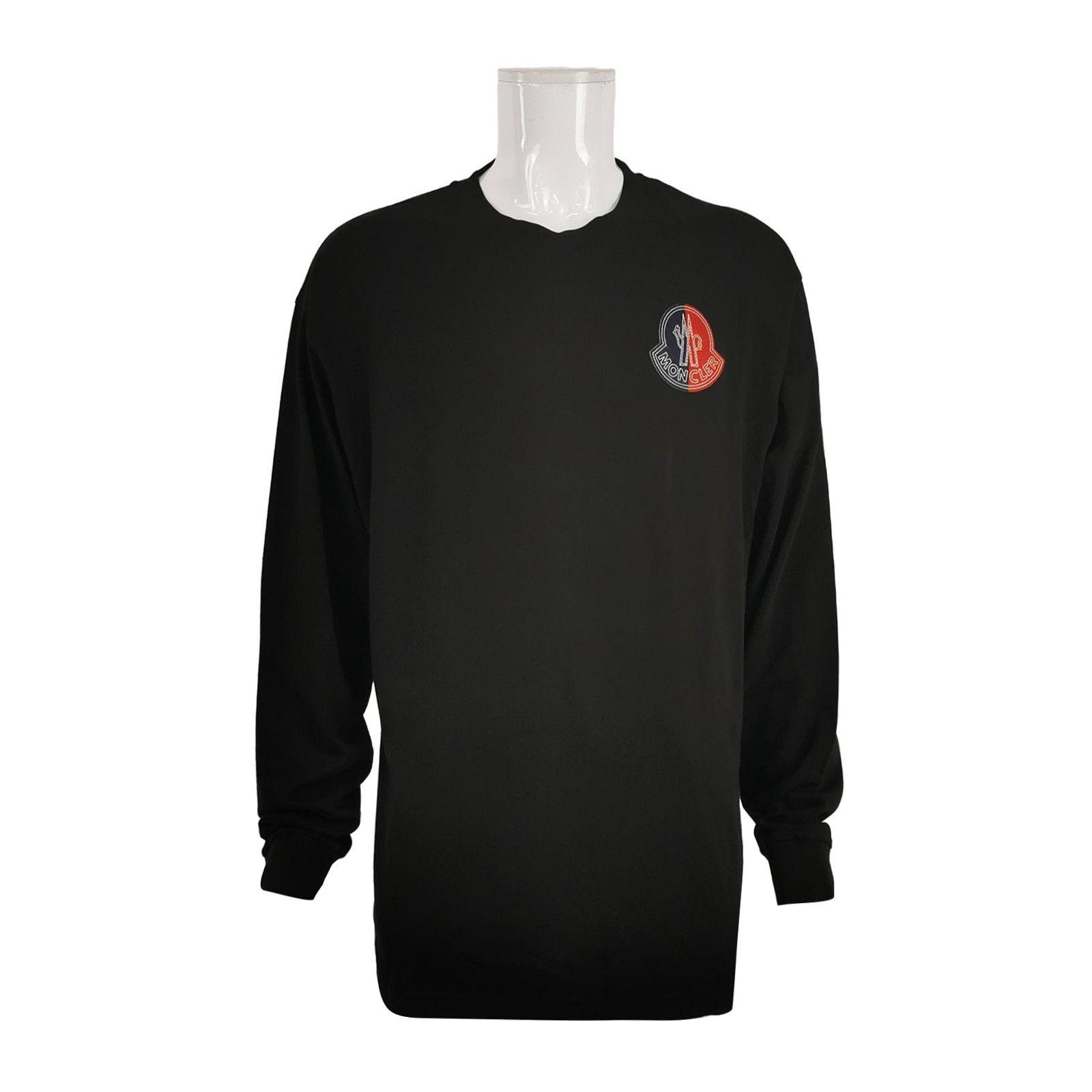 Moncler Moncler XL Cotton Logo Crewneck Long-Sleeve T-Shirt Size US XL / EU 56 / 4 - 1 Thumbnail