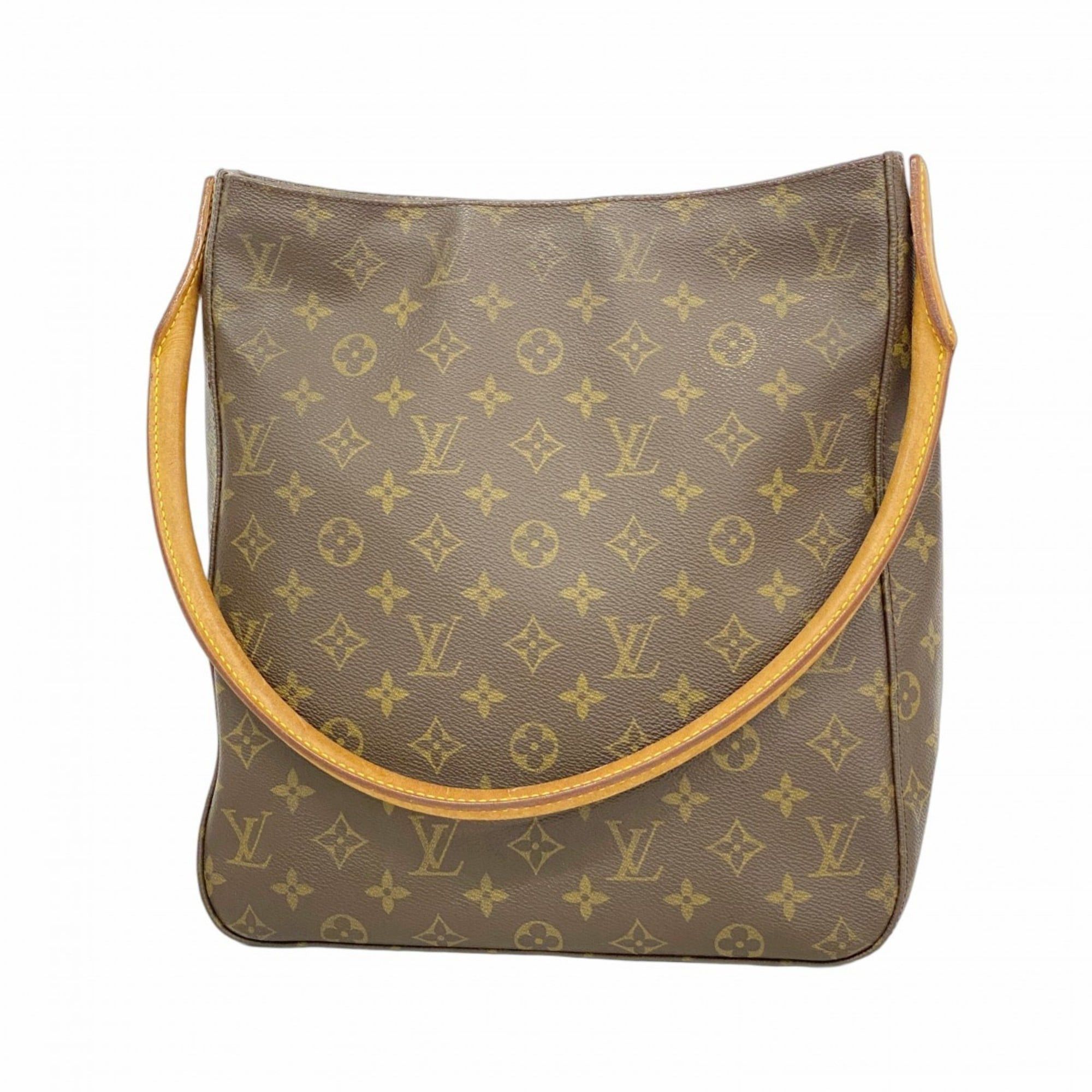 Louis Vuitton Monogram Looping Gm Shoulder Bag M51145 Brown Women's