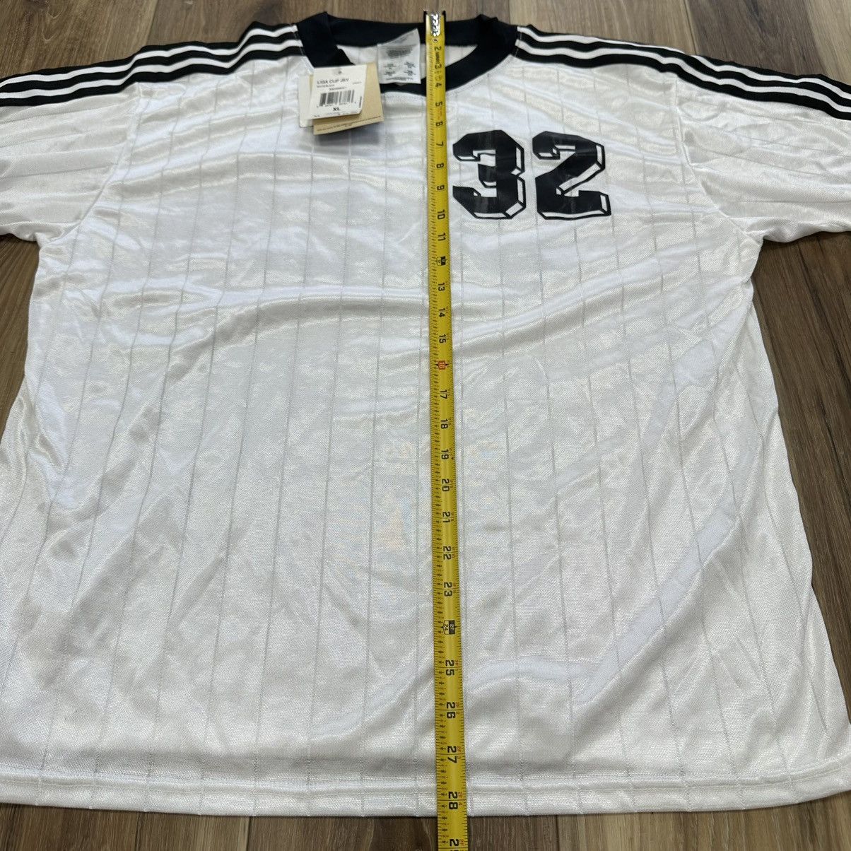 Adidas New Vintage 1998 Adidas Liga Cup Soccer Jersey #32 White XL Size US XL / EU 56 / 4 - 9 Thumbnail