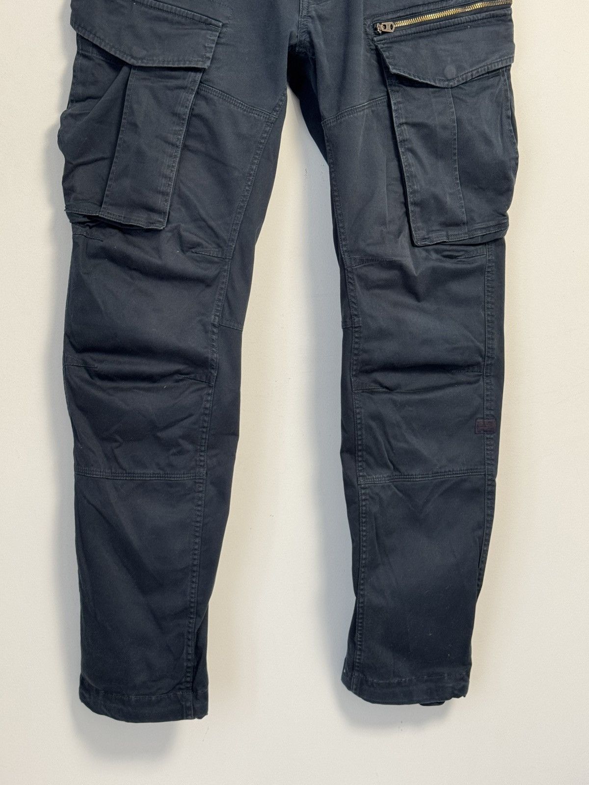 G-Star G-Star Raw Rovic Zip 3D Straight Tapered Blue Cargo Pants Size US 36 / EU 52 - 3 Thumbnail