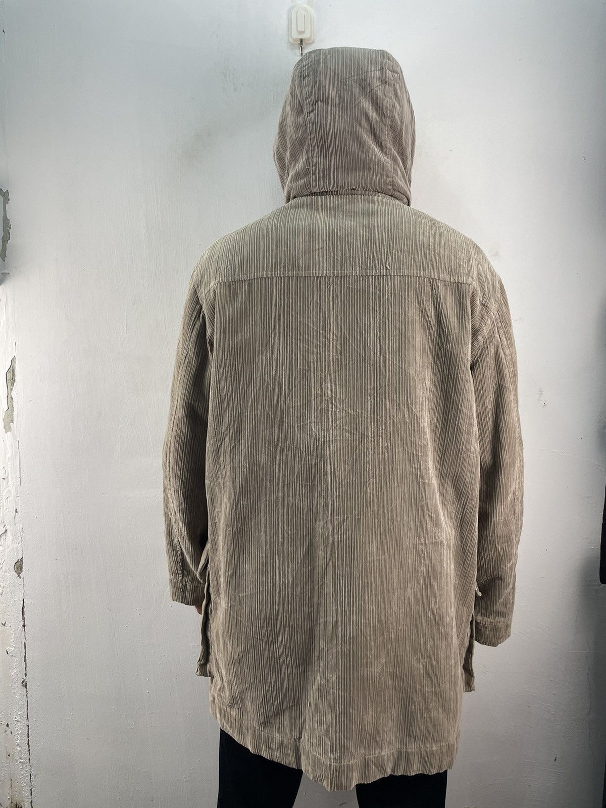 Lacoste Vintage Lacoste Corduroy Jacket Parka Sherpa Hoodie Size US XL / EU 56 / 4 - 4 Thumbnail