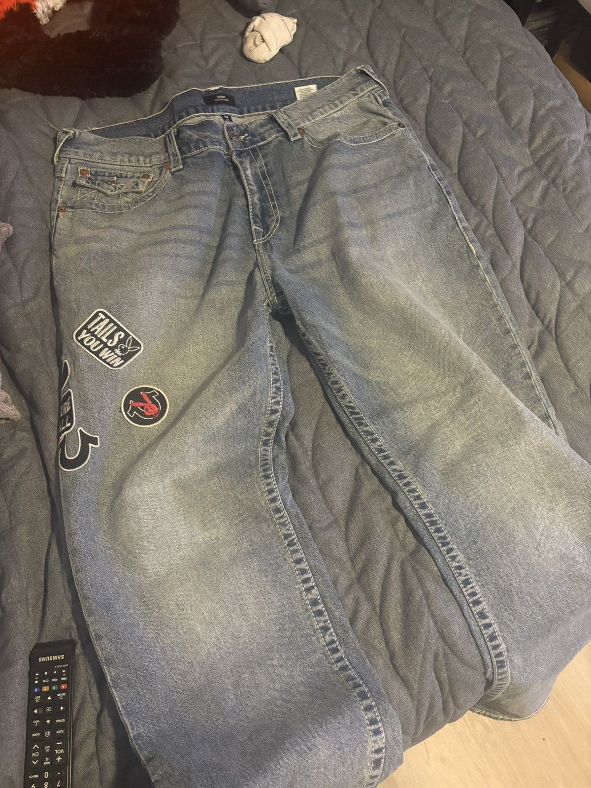 Playboy × True Religion True religion x playboy relaxed pants Size US 38 / EU 54 - 2 Thumbnail