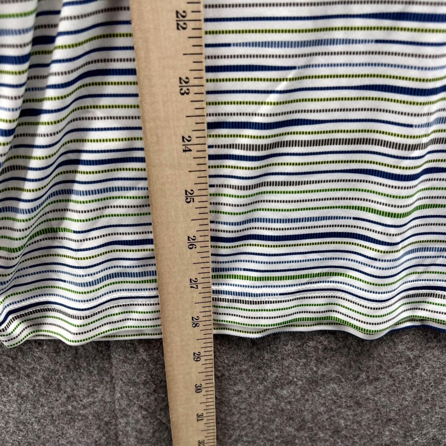 Puma PUMA Polo Shirt Men Medium Gray Striped Polyester Logo Golf Shirt Adult Medium Size US M / EU 48-50 / 2 - 6 Thumbnail