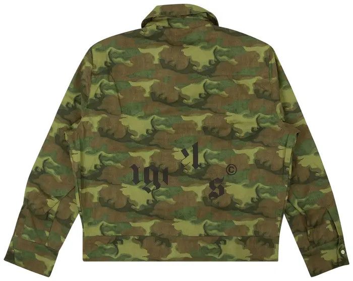 Palm Angels o1y0325 Patterned Shirt in Military Green Size US S / EU 44-46 / 1 - 3 Thumbnail