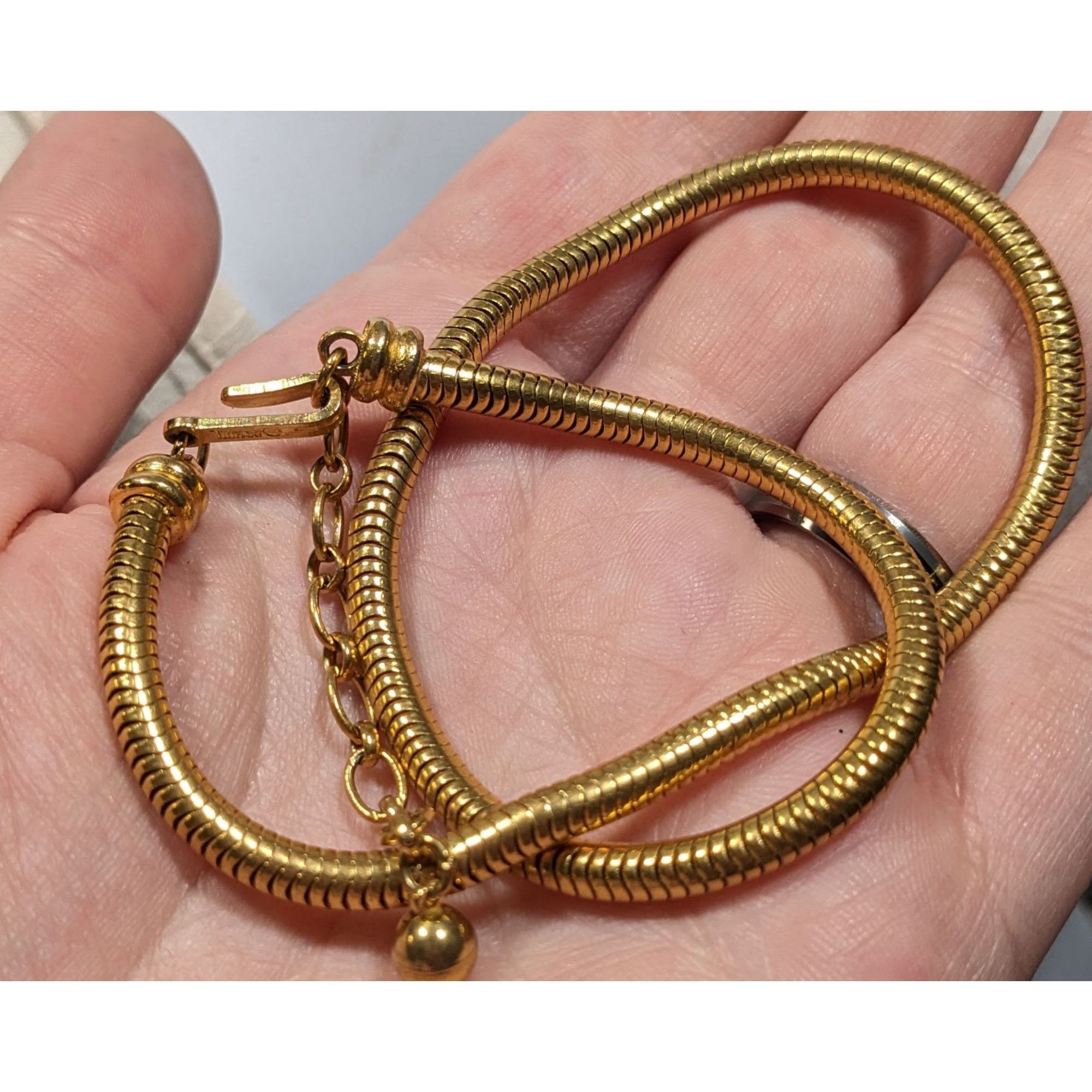 Other Trifari Vintage Glam Gold Tone Snake Chain Necklace Size ONE SIZE - 3 Thumbnail