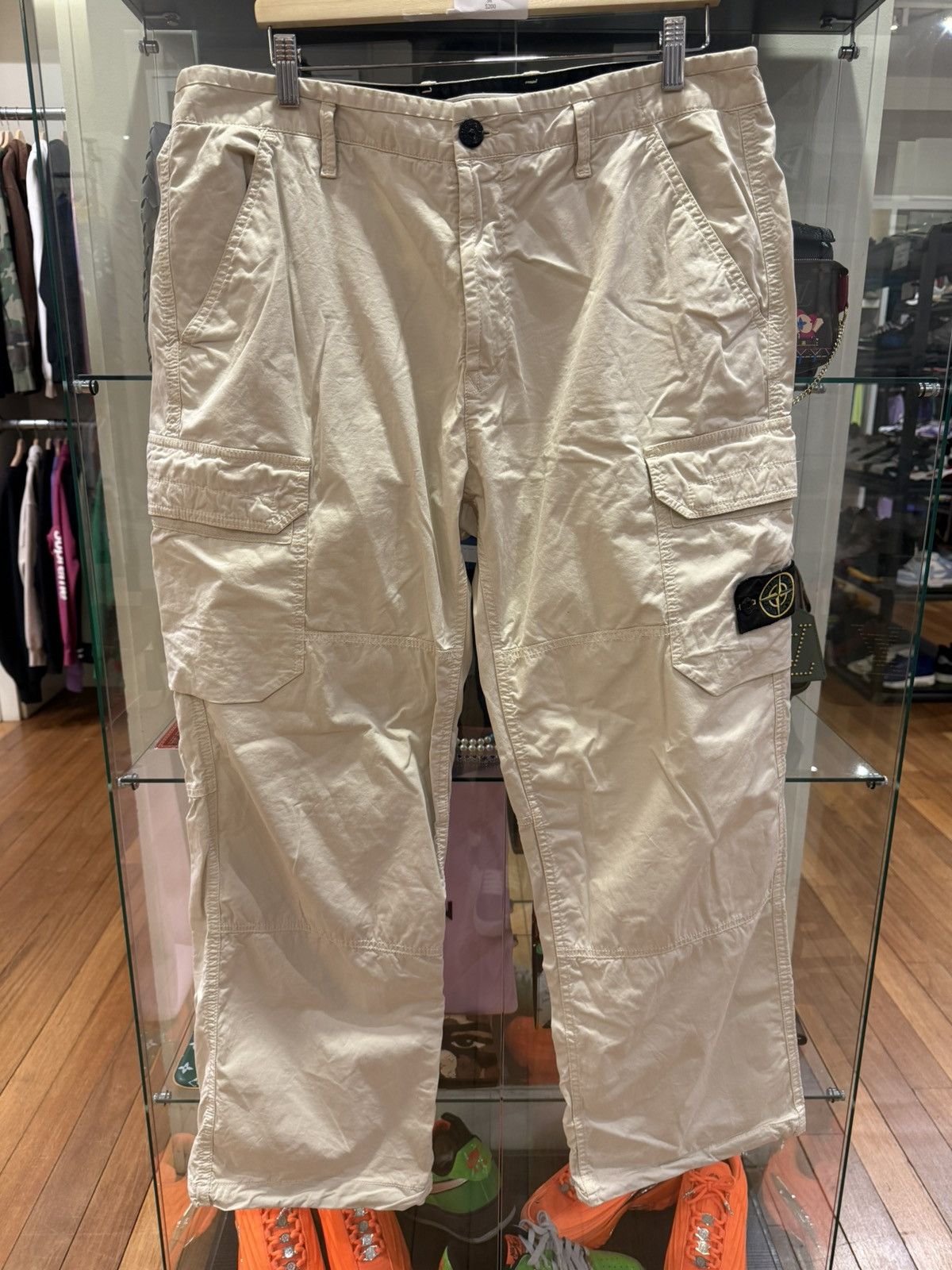 Stone Island Cargo Pants - White