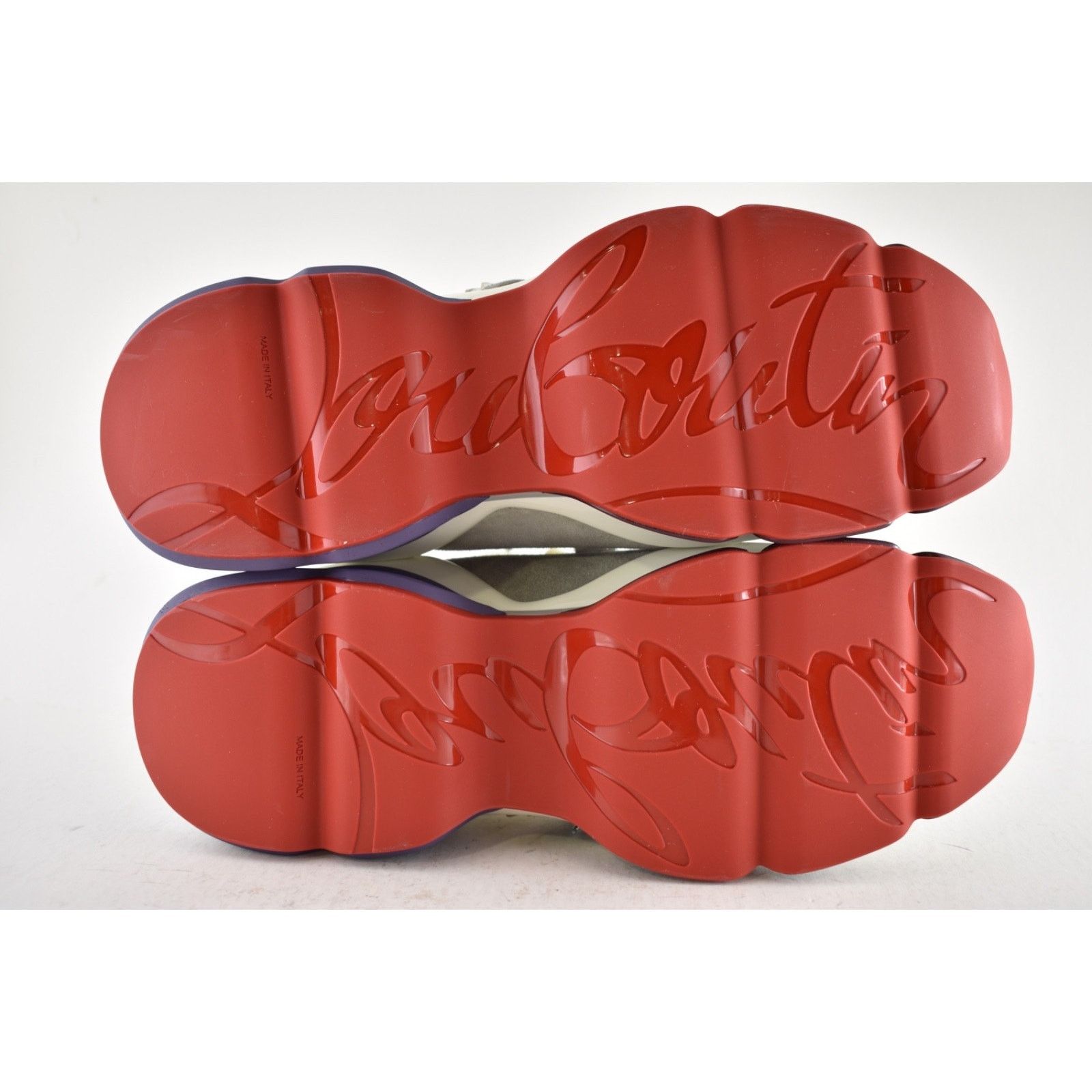 Christian Louboutin Christian Louboutin Mens Red-Runner Flat White Low Top Size US 10 / EU 43 - 14 Thumbnail