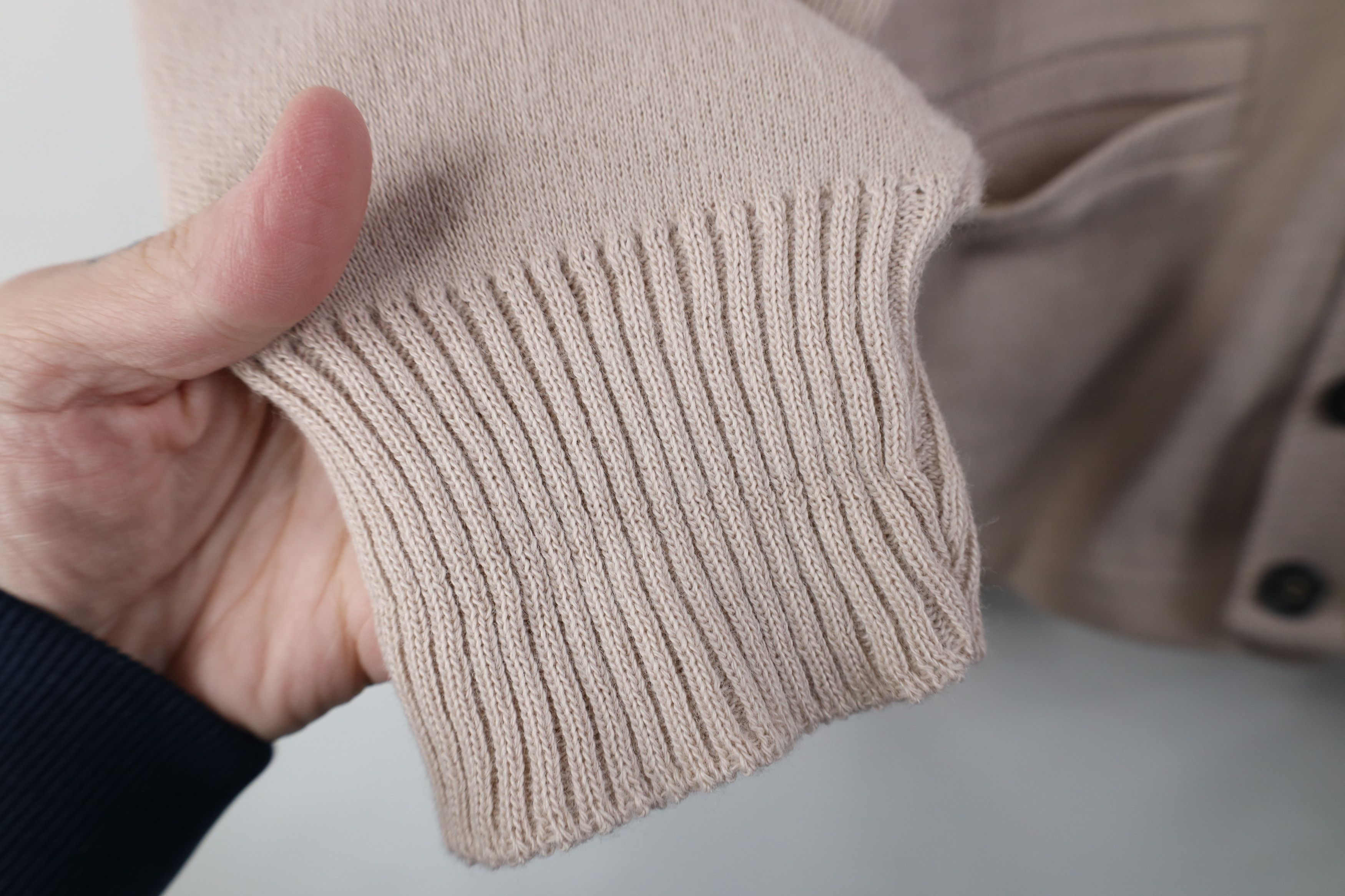Vintage Vintage 50s Penneys Knit Button Cardigan Sweater Taupe USA Size US XXL / EU 58 / 5 - 7 Thumbnail