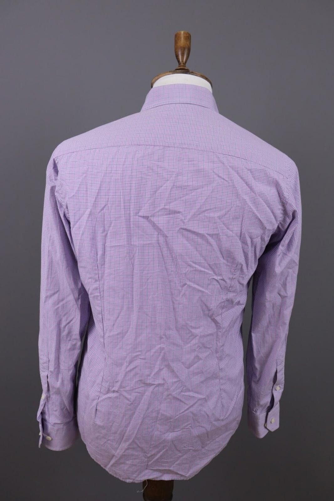 Eton Eton Contemporary Pink Check Shirt Size 40 / 15.75 Size US M / EU 48-50 / 2 - 8 Thumbnail