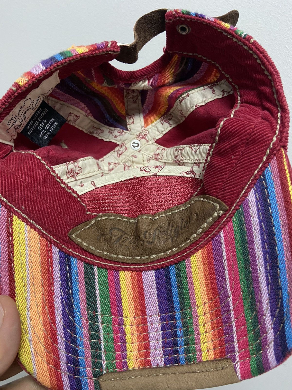True Religion × Vintage True Religion Cap Vintage Big Logo Skate Sk8 Y2K Rainbow Size ONE SIZE - 6 Thumbnail