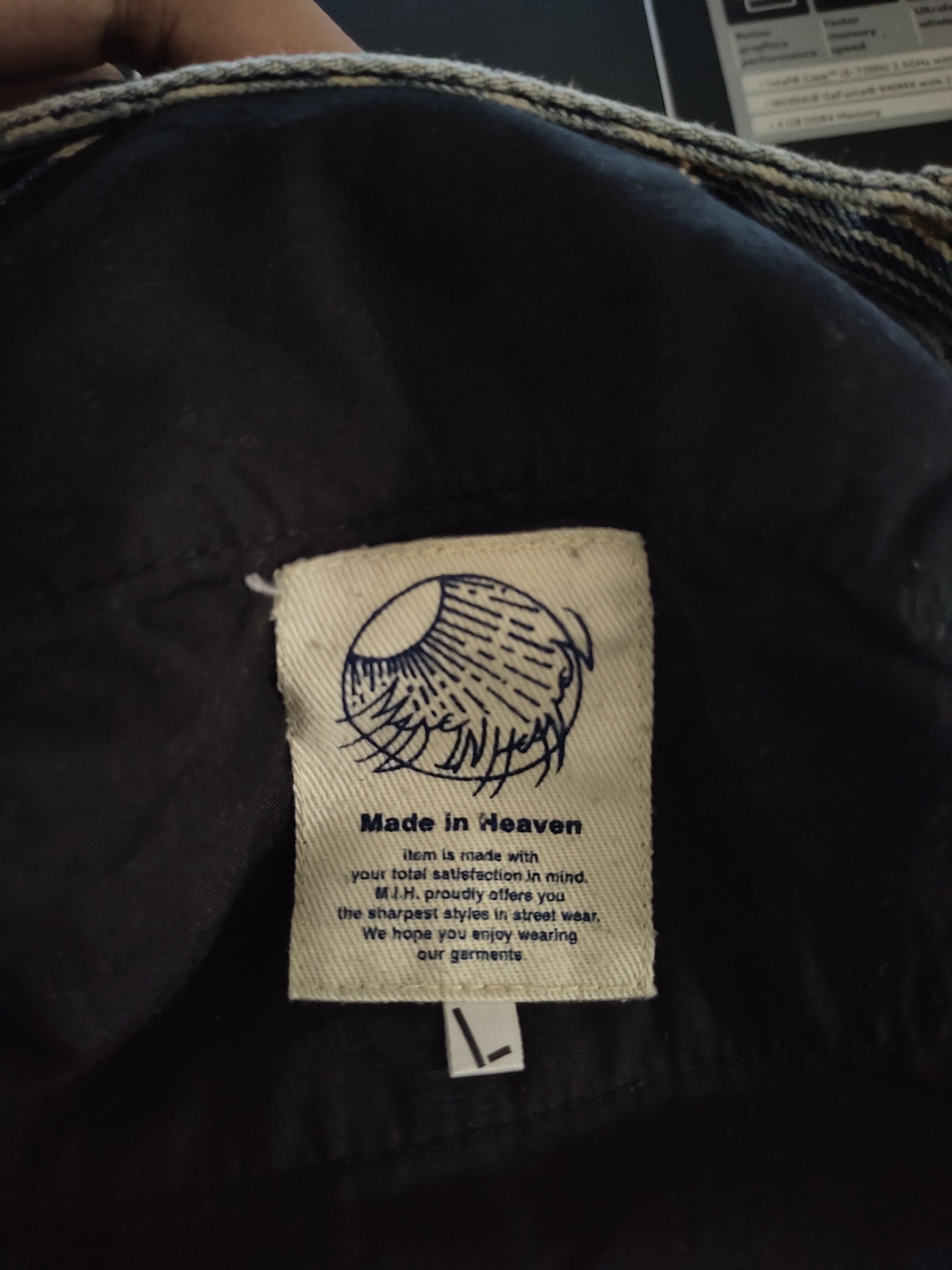 Comme des Garcons × Undercover Made In Heaven Distress Spiral Cut Denim Jean Y2k Streetwear Size US 33 - 18 Thumbnail