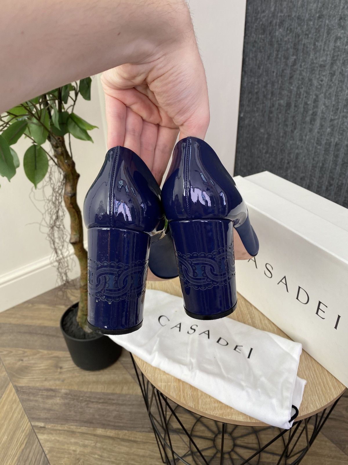 Casadei Casadei Blue Leather Pumps Heels Women’s Size US 9 / IT 39 - 12 Thumbnail