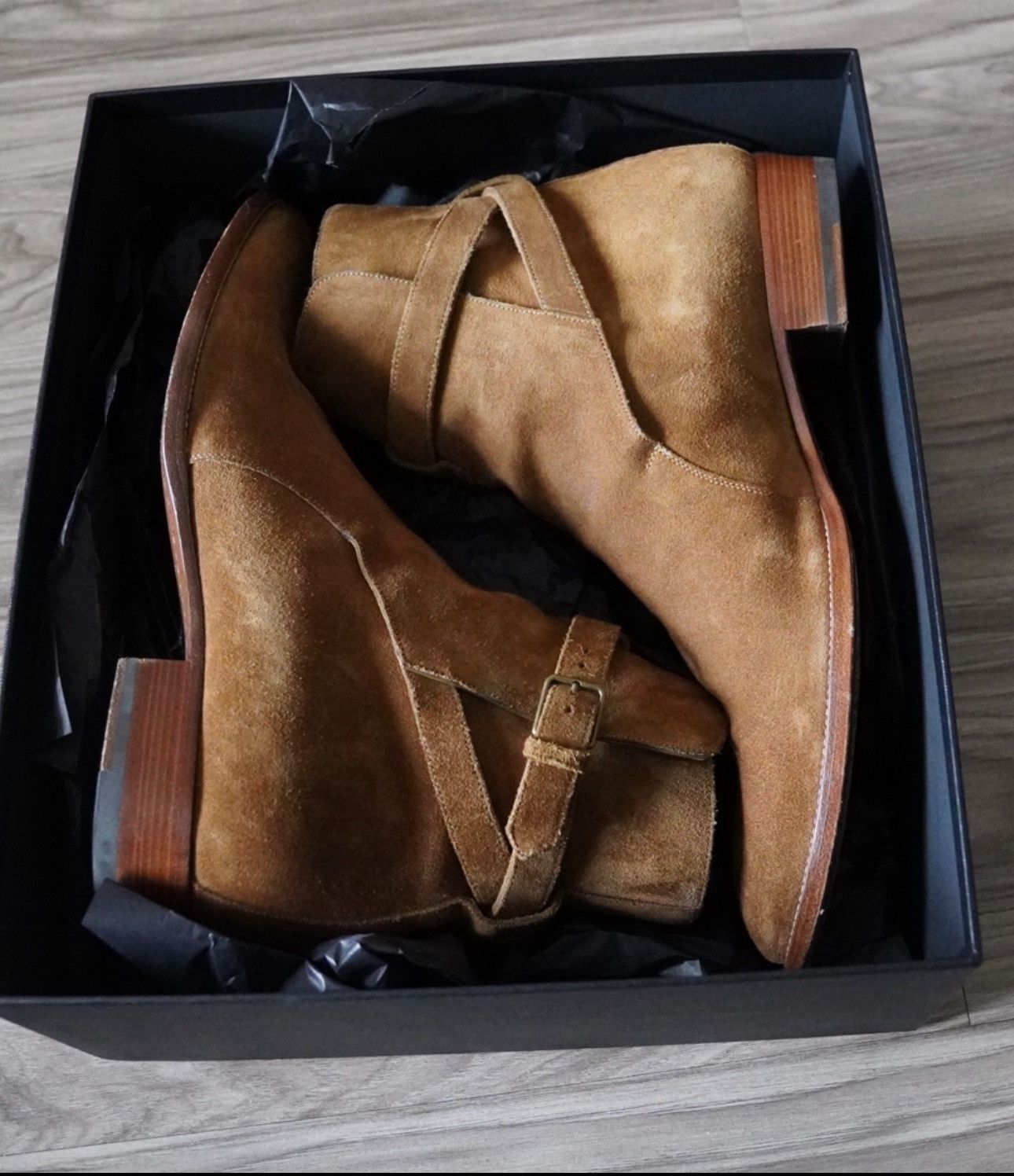 Saint Laurent Paris FW16 Saint Laurent Paris Wyatt Jodhpur Boot in Tan Suede Size US 11 / EU 44 - 7 Thumbnail