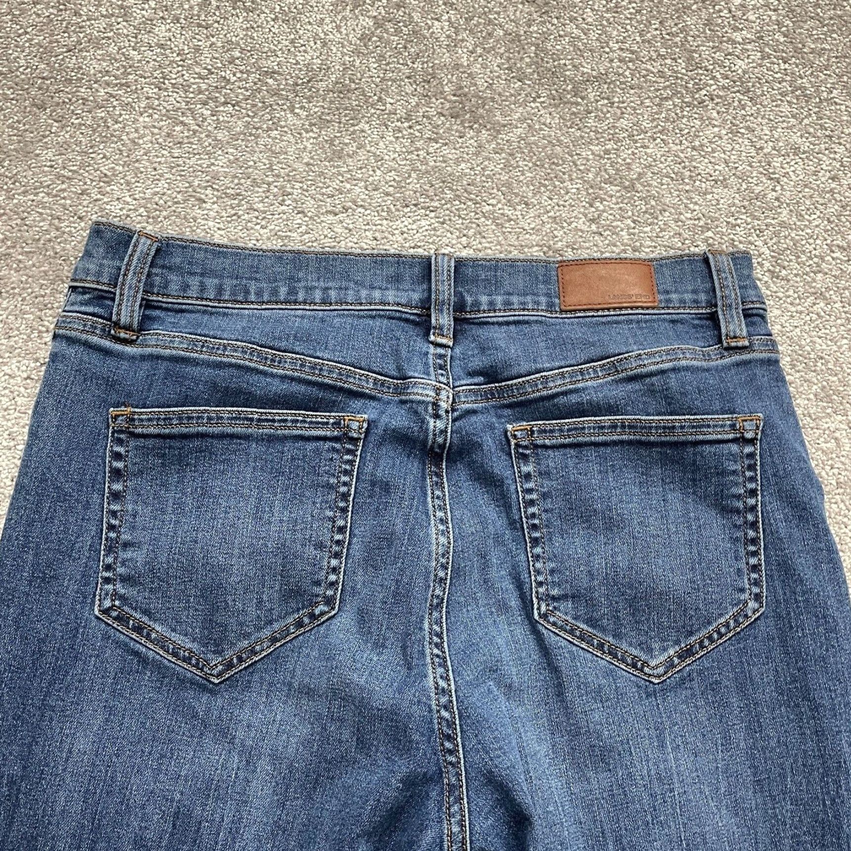 Lands' End Lands' End Denim Jeans Womens 10 Blue Straight Leg High Rise 31x25 Jeans Womens Regular 5-Pocket Design Size 32" / US 10 / IT 46 - 3 Thumbnail