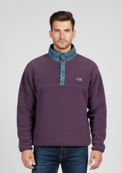 The North Face Vintage The North Face Half Zipper Fleece Sweatshirt ce Size US L / EU 52-54 / 3 - 1 Thumbnail