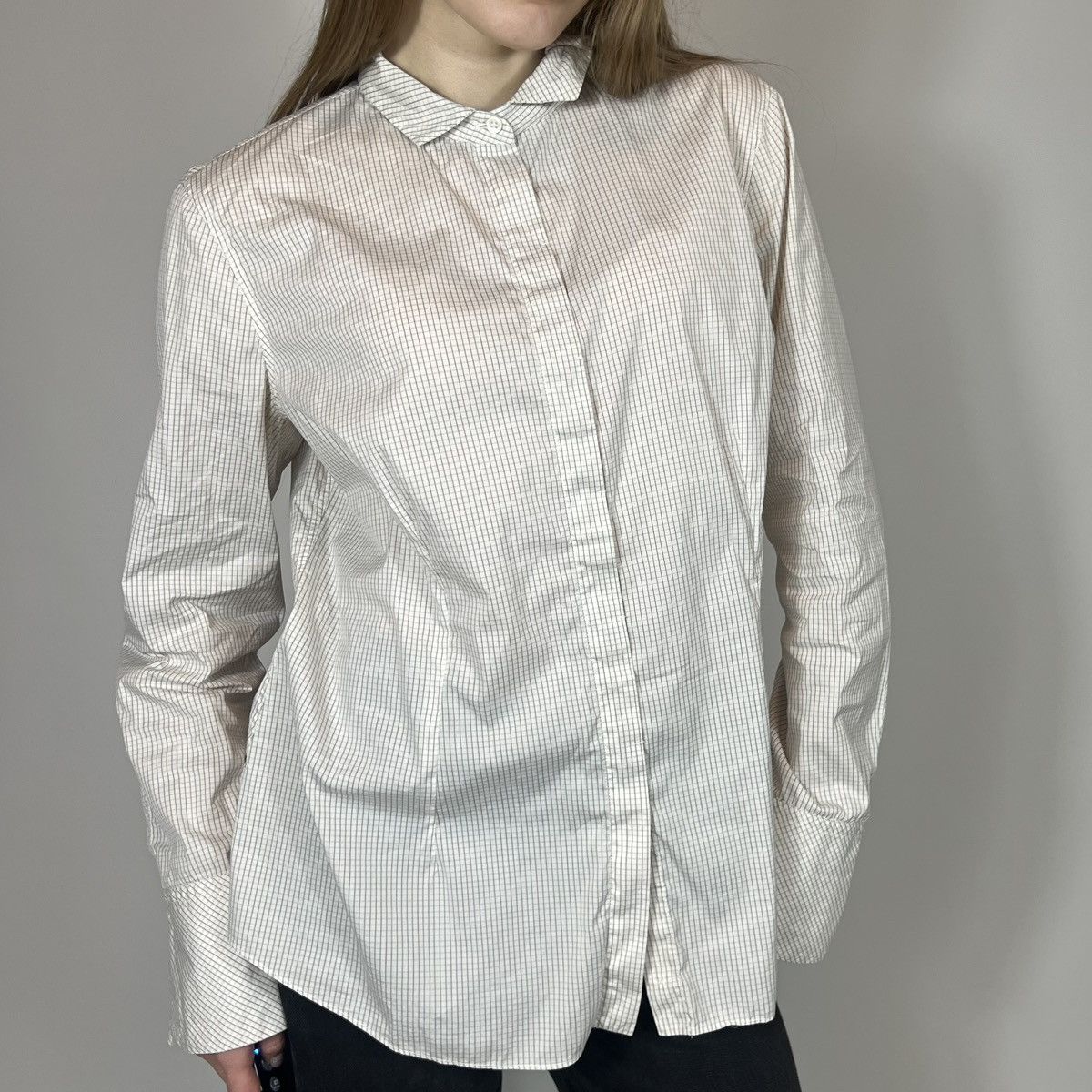 Brunello Cucinelli Vintage Y2K Brunello Cucinelli Luxury Retro Checked Shirt Size XL / US 12-14 / IT 48-50 - 2 Thumbnail