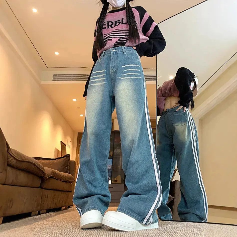 Japanese Brand Loose wide leg jeans Size US 30 / EU 46 - 2 Thumbnail