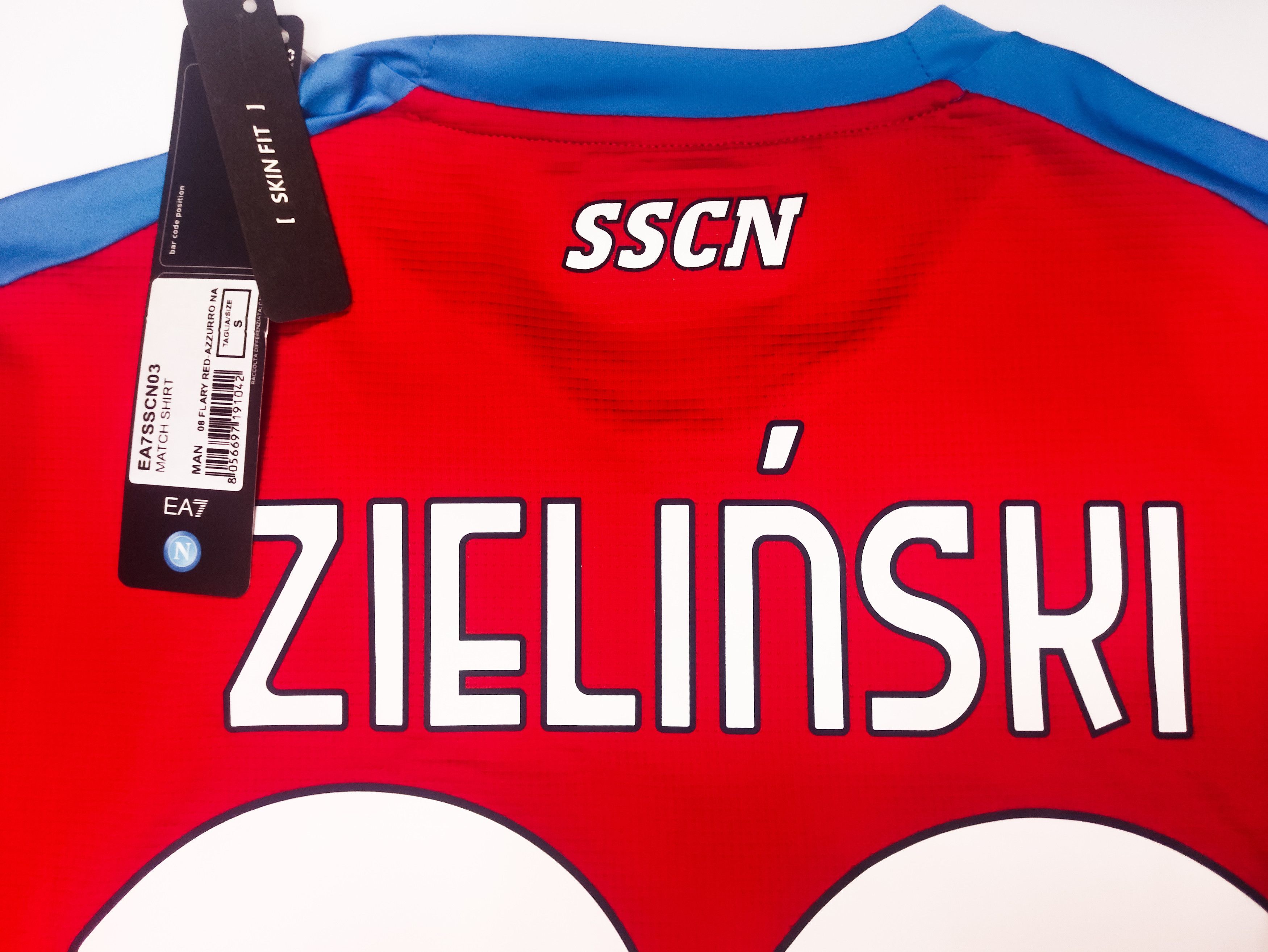 Emporio Armani BNWT Zieliński #20 SSC Napoli 2020 2021 Shirt Signed Size US S / EU 44-46 / 1 - 10 Thumbnail