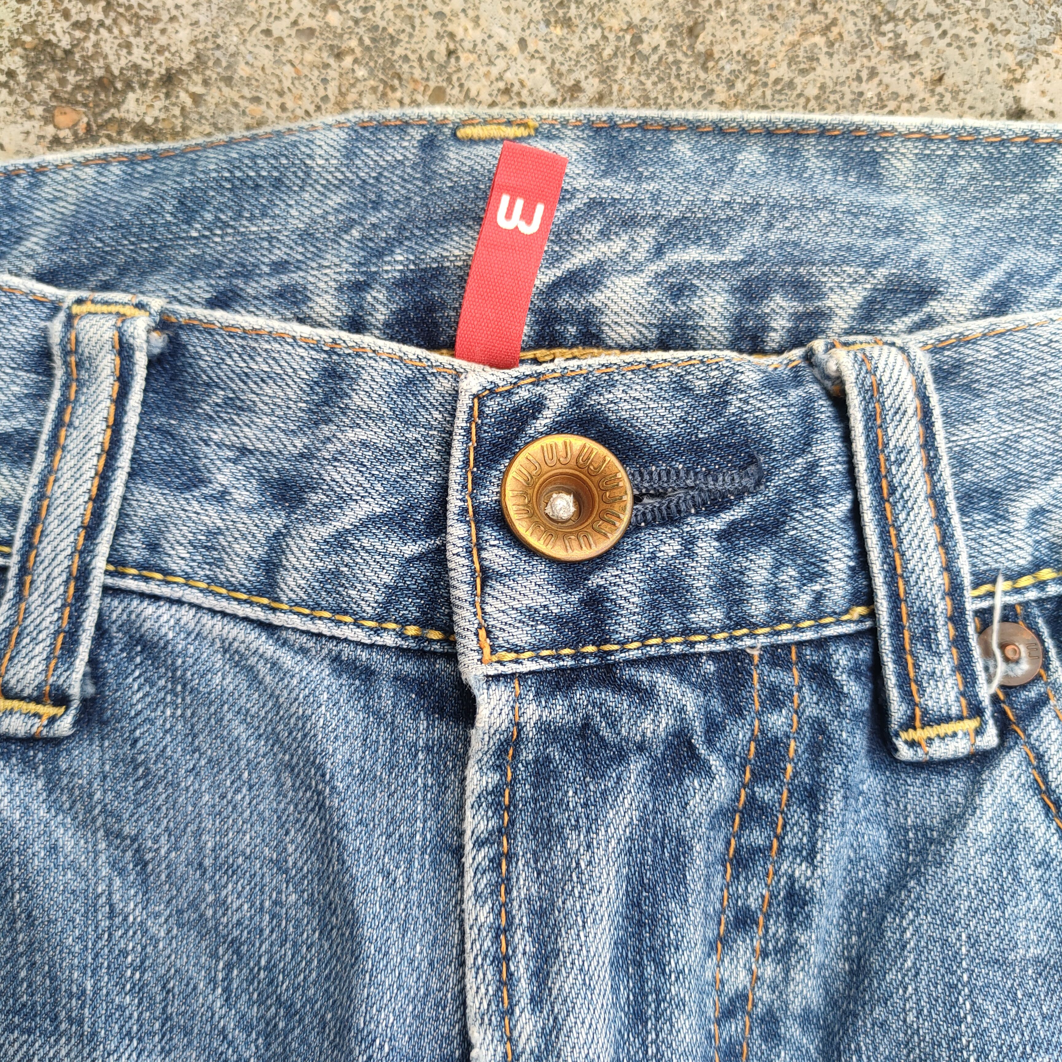 Japanese Brand × Jean × Vintage VINTAGE JAPANESE FADED BLUE DENIM JEANS PANTS Size US 30 / EU 46 - 4 Thumbnail