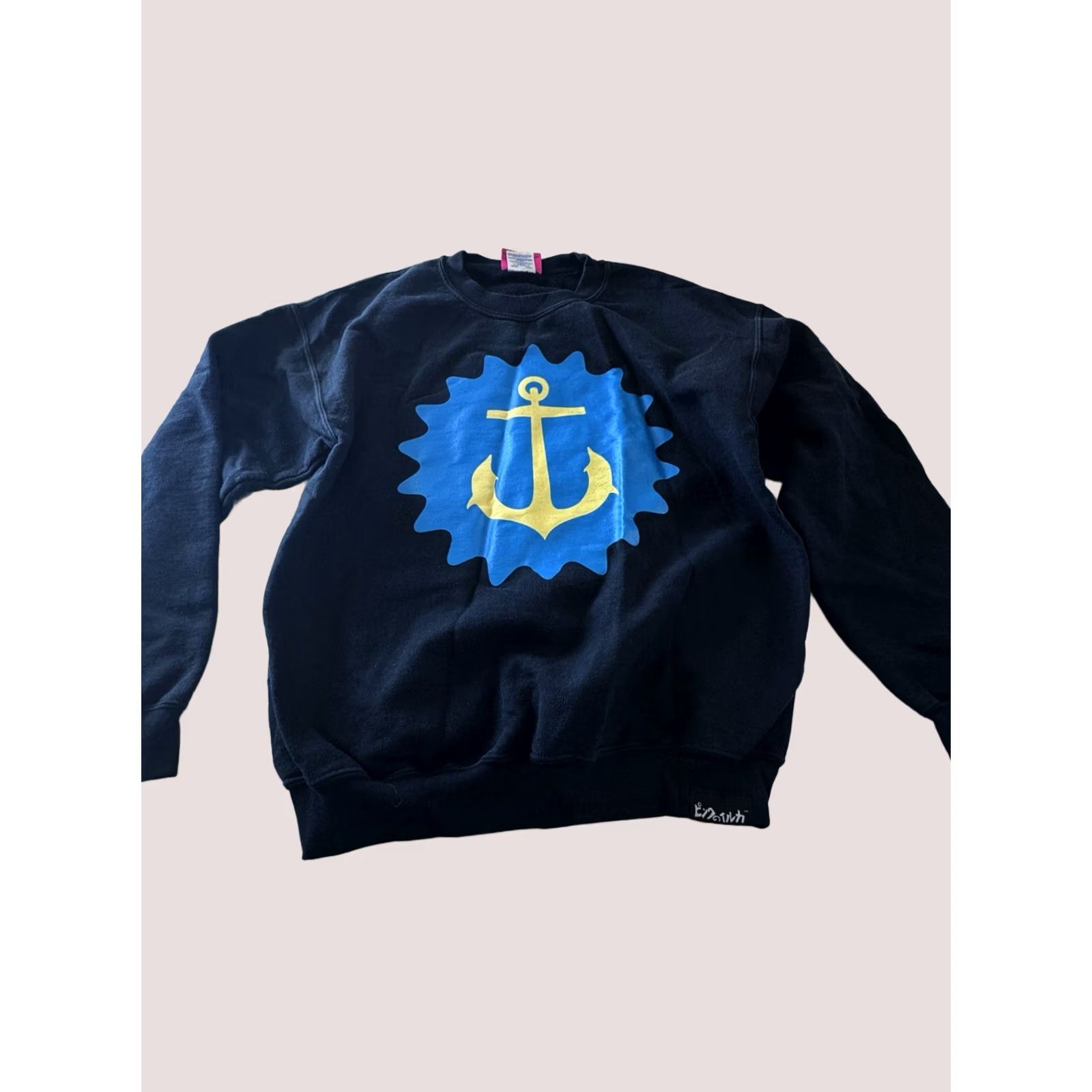 Vintage Pink Dolphin Sweater Sweat Shirt Medium M Mens Sharp Size US M / EU 48-50 / 2 - 1 Thumbnail