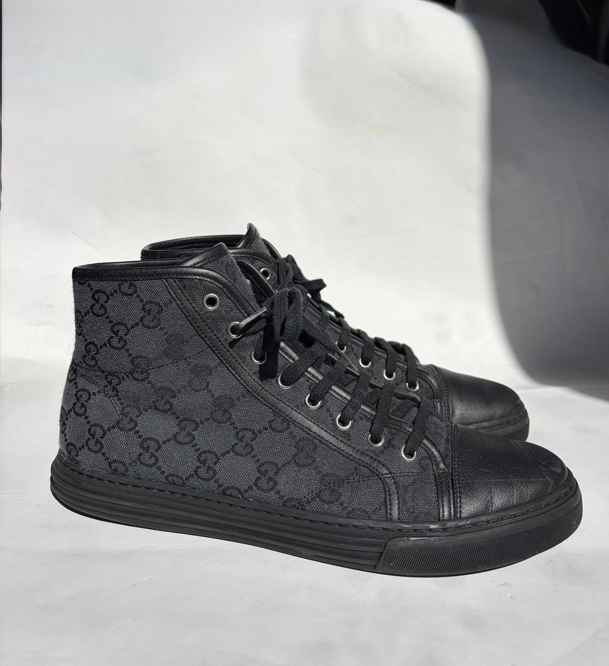 Gucci Gucci GG Monogram High-top Sneakers Size US 8 / EU 41 - 1 Thumbnail