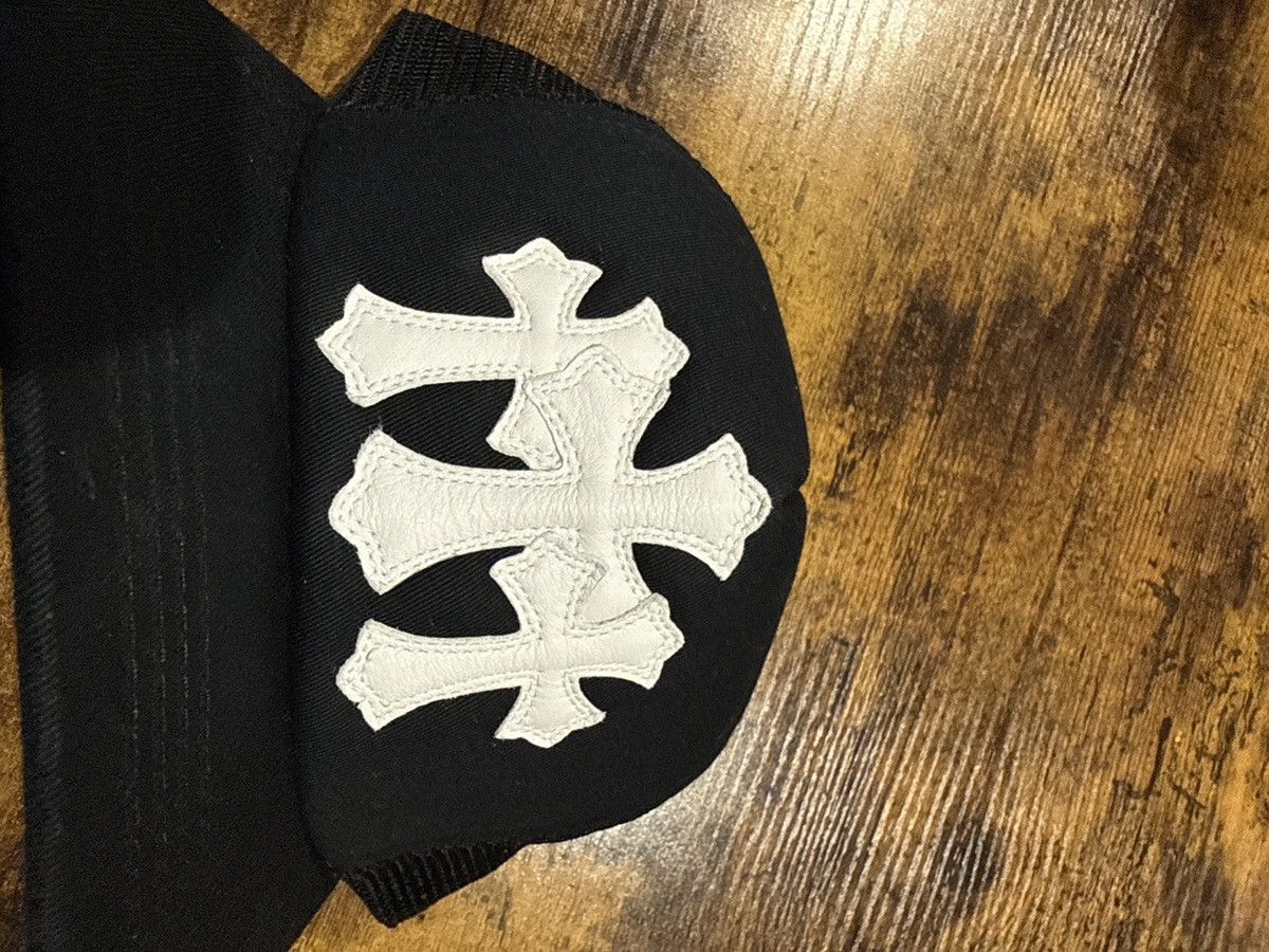 Chrome Hearts Chrome Hearts Black White Cemetery Cross Trucker Hat Size ONE SIZE - 2 Thumbnail