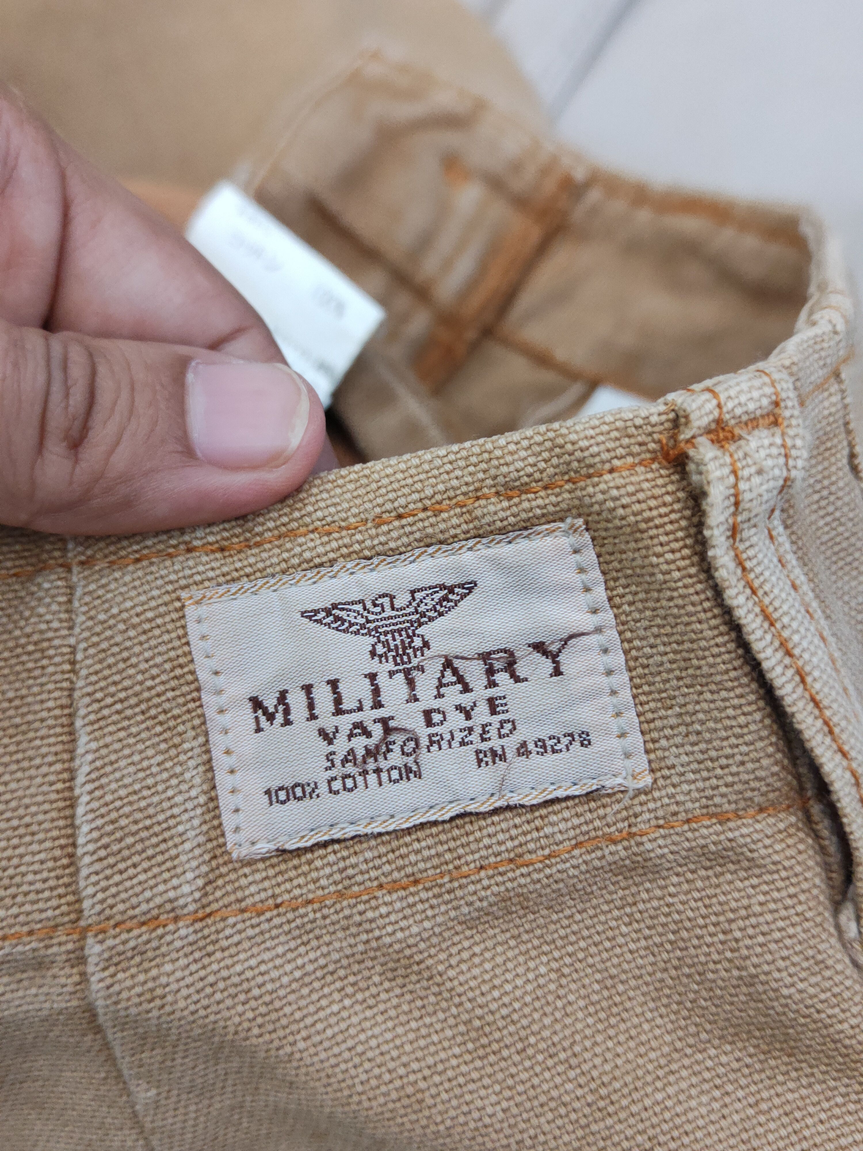 Vintage Collegiate Brown leather back vintage Casual Pants #W1585 Size US 28 / EU 44 - 12 Thumbnail