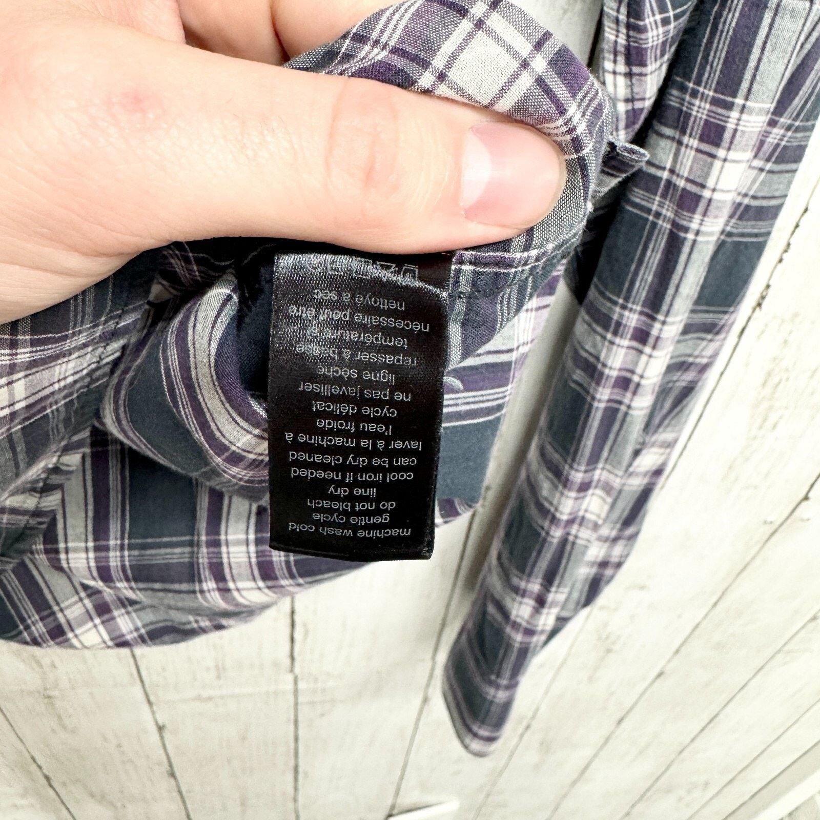John Varvatos John Varvatos Medium Blue Plaid Button Up Long Sleeve USA Size US M / EU 48-50 / 2 - 4 Thumbnail