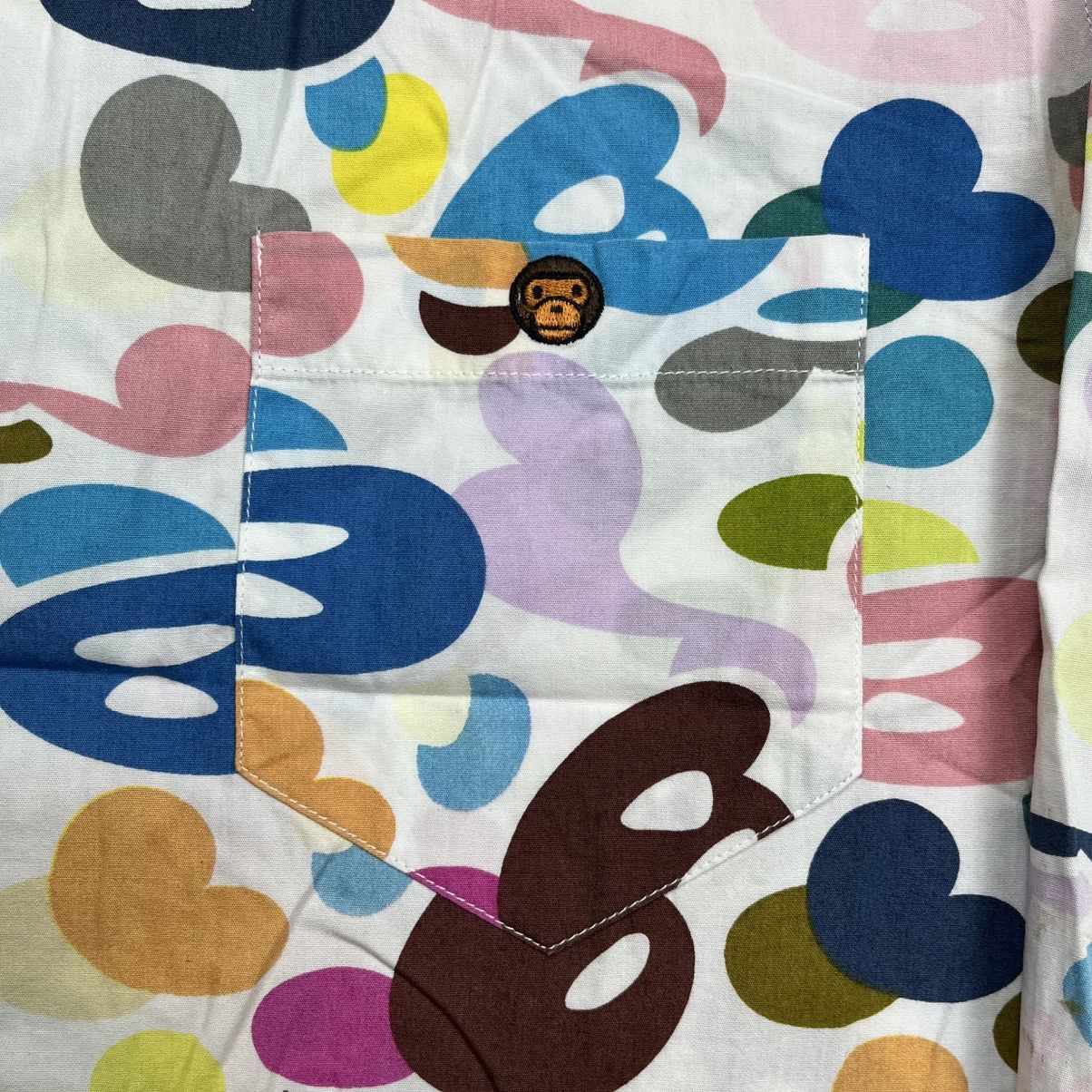 Bape Bape baby milo candy button down shirt Size US S / EU 44-46 / 1 - 6 Thumbnail