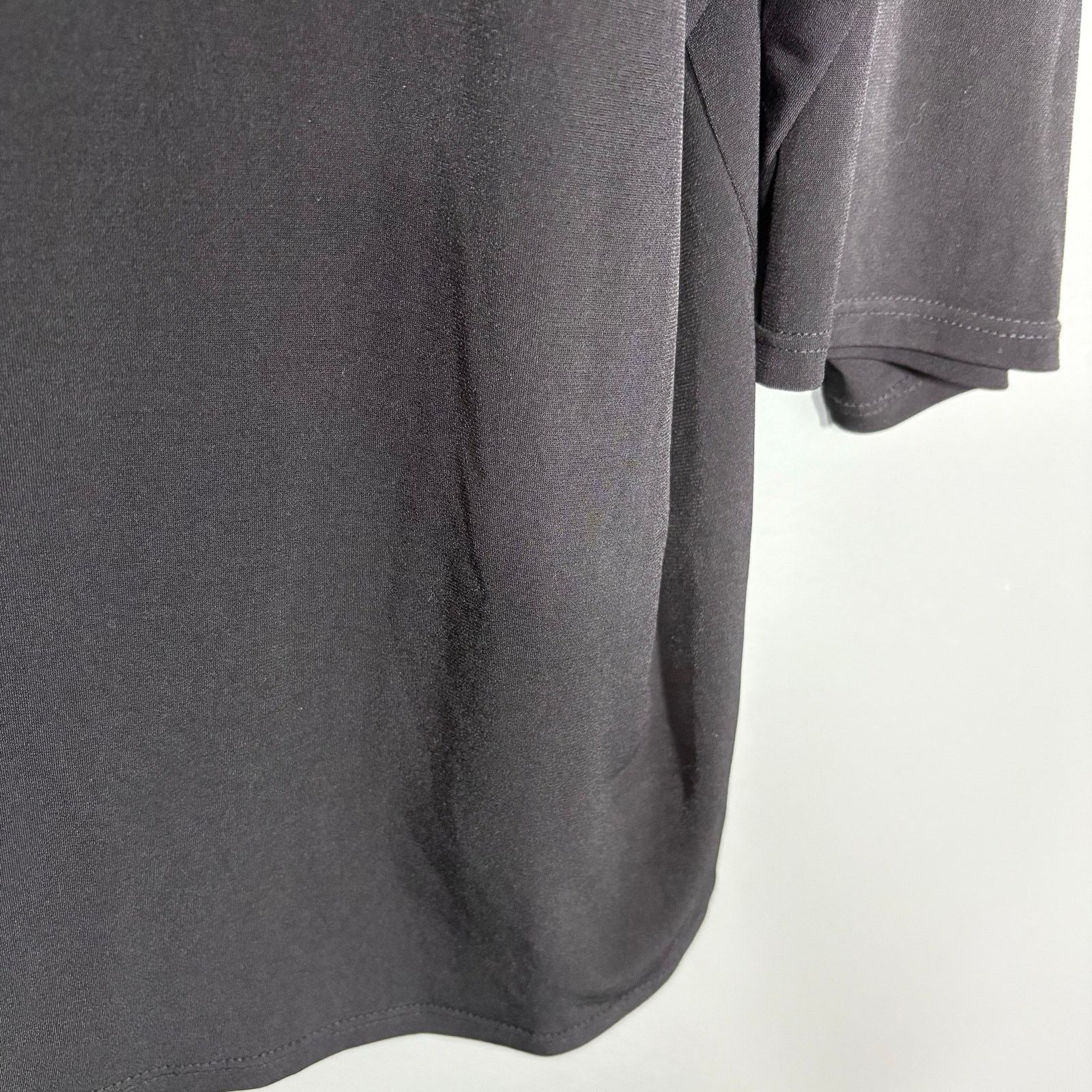 Other Susan Graver Black & Silver Studded Funky Casual Top - 2X Size XXL / US 16-18 / IT 52-54 - 3 Thumbnail