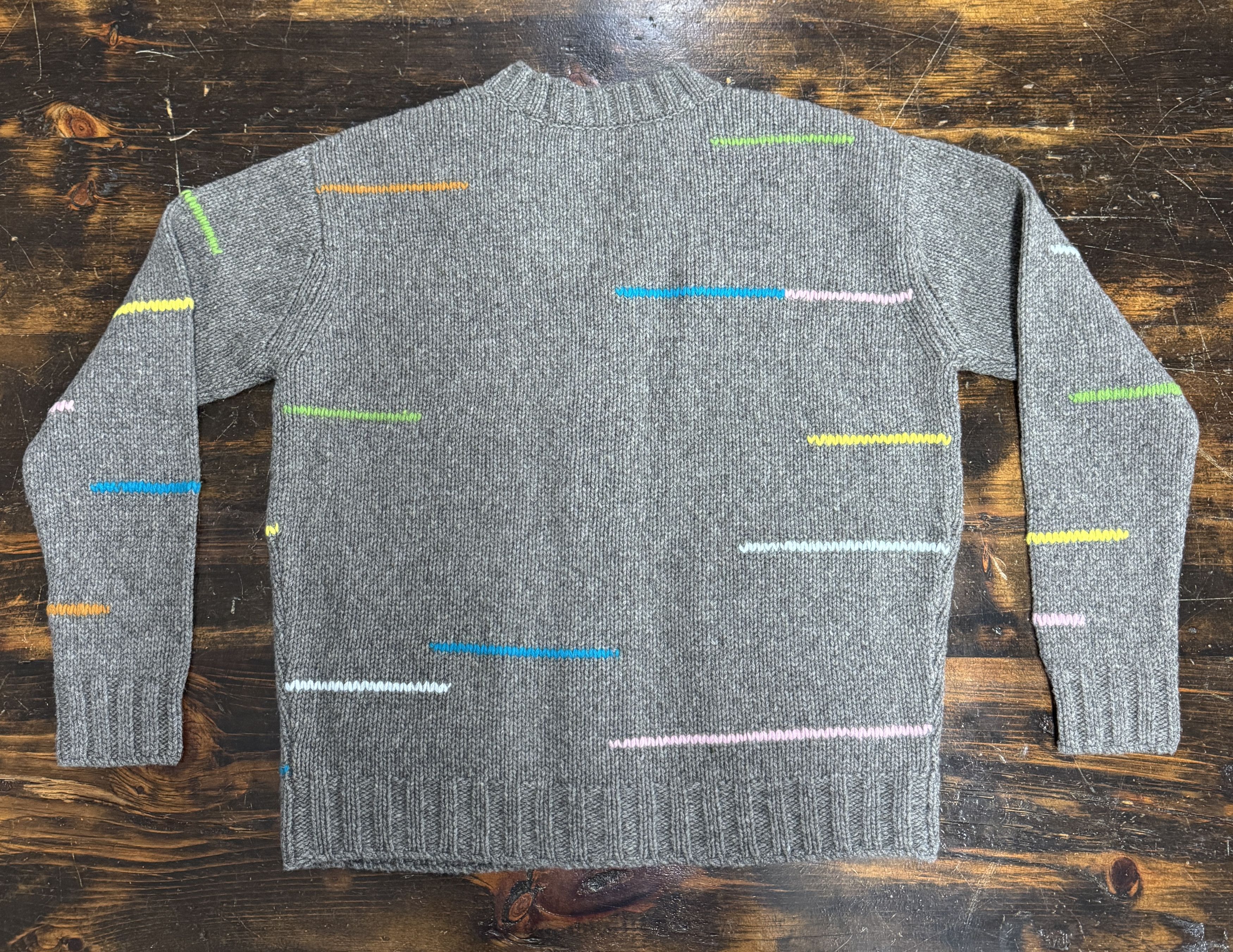 Other Grey knit button-down cardigan with subtle multicolor accent Size M / US 6-8 / IT 42-44 - 2 Thumbnail