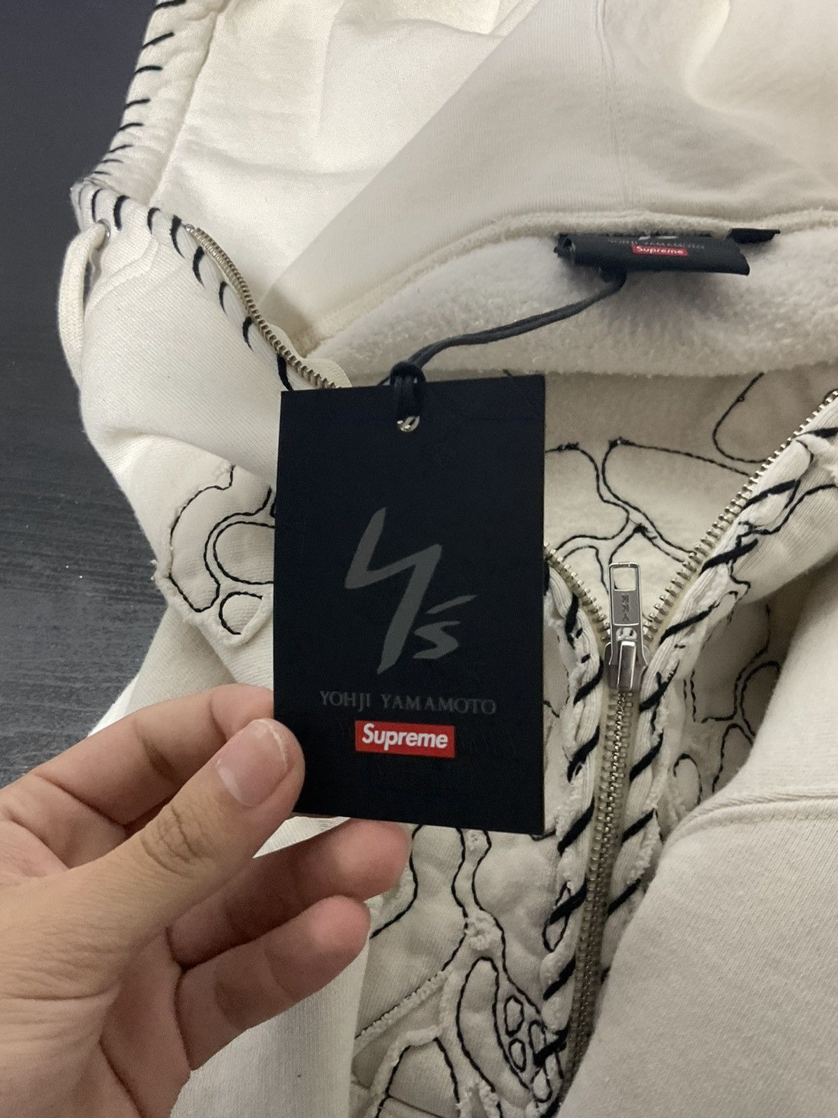 Supreme × Yohji Yamamoto Supreme Yohji Yamamoto cream zip up Size US S / EU 44-46 / 1 - 5 Thumbnail