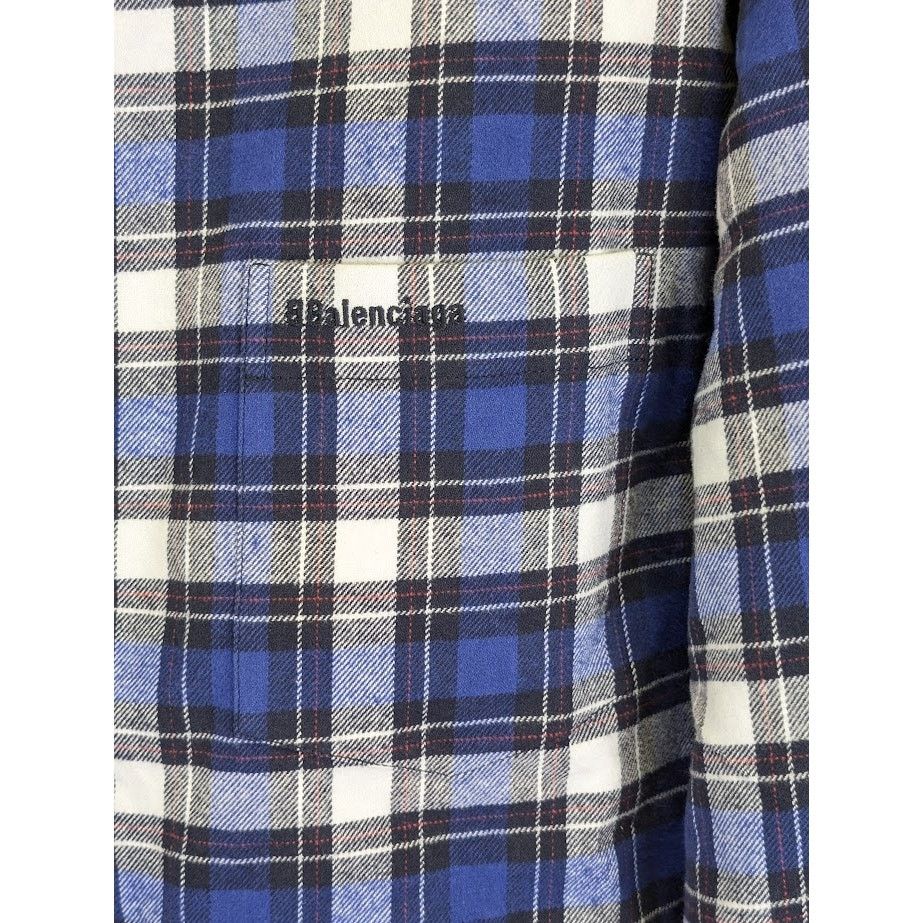 Balenciaga o1rshd1 Dress Shirt in Multicolor Size US S / EU 44-46 / 1 - 7 Thumbnail