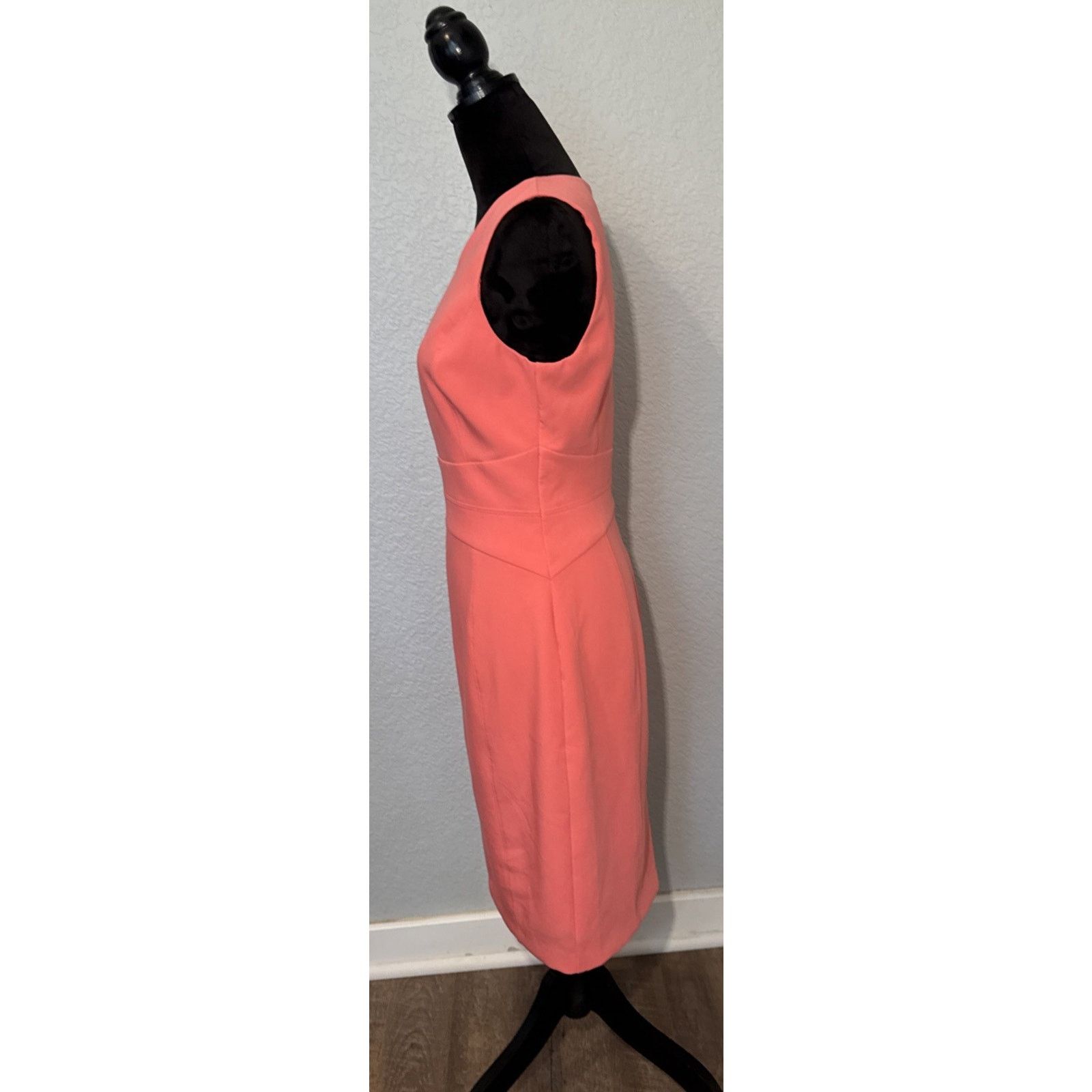 White House Black Market White House Black Market Seamed Sheath Dress Salmon Sz 6 Size M / US 6-8 / IT 42-44 - 3 Thumbnail