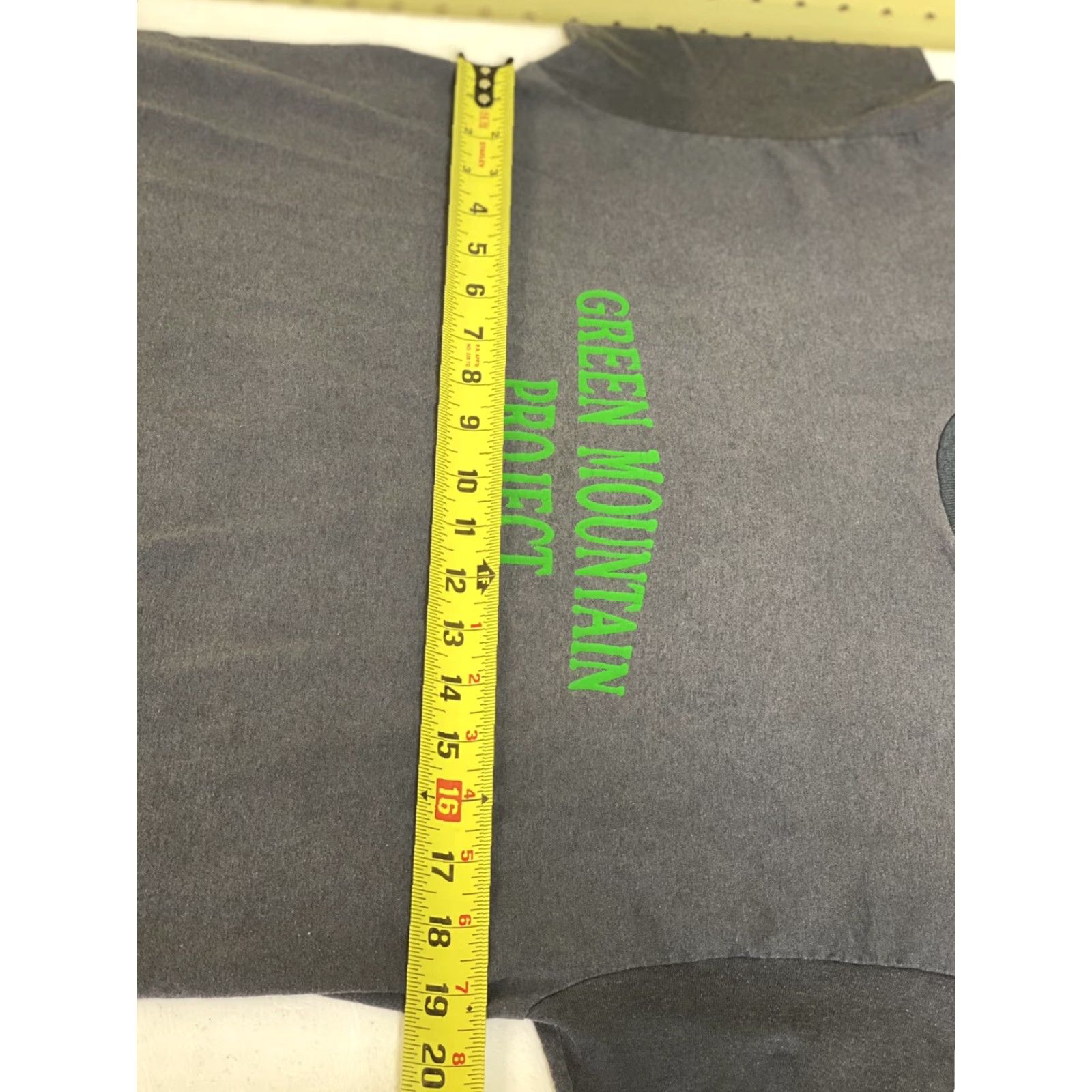 Y/Project VINTAGE Mens L Gray Short Sleeve T-Shirt Green Mountain Project Vermont VT L Crew Neck Cotton Blend Size US L / EU 52-54 / 3 - 8 Thumbnail