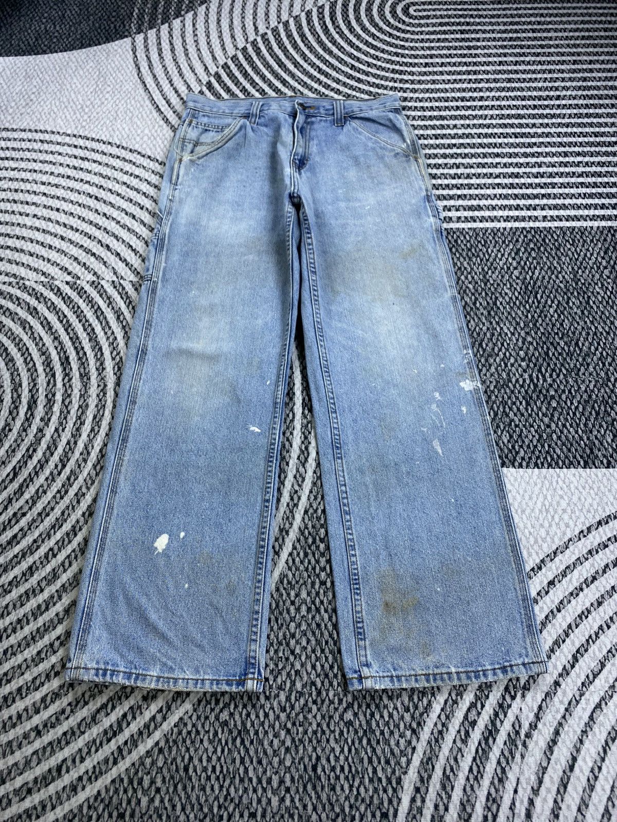 Faded Glory Vintage Faded Glory Carpenter Distressed Denim Jeans Size US 31 - 1 Thumbnail