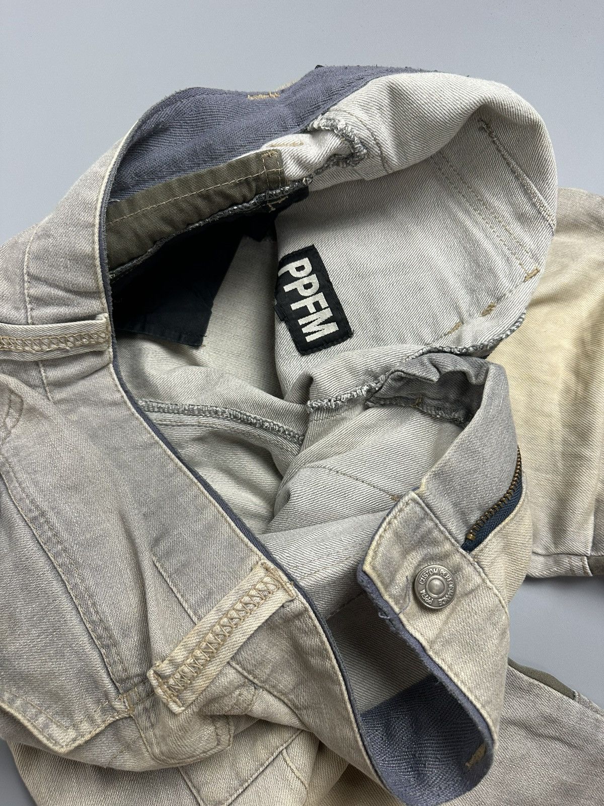 If Six Was Nine × Le Grande Bleu (L.G.B.) × PPFM 🔥Rare Sick🔥PPFM Multi Zipper Jeans Size US 32 / EU 48 - 8 Thumbnail