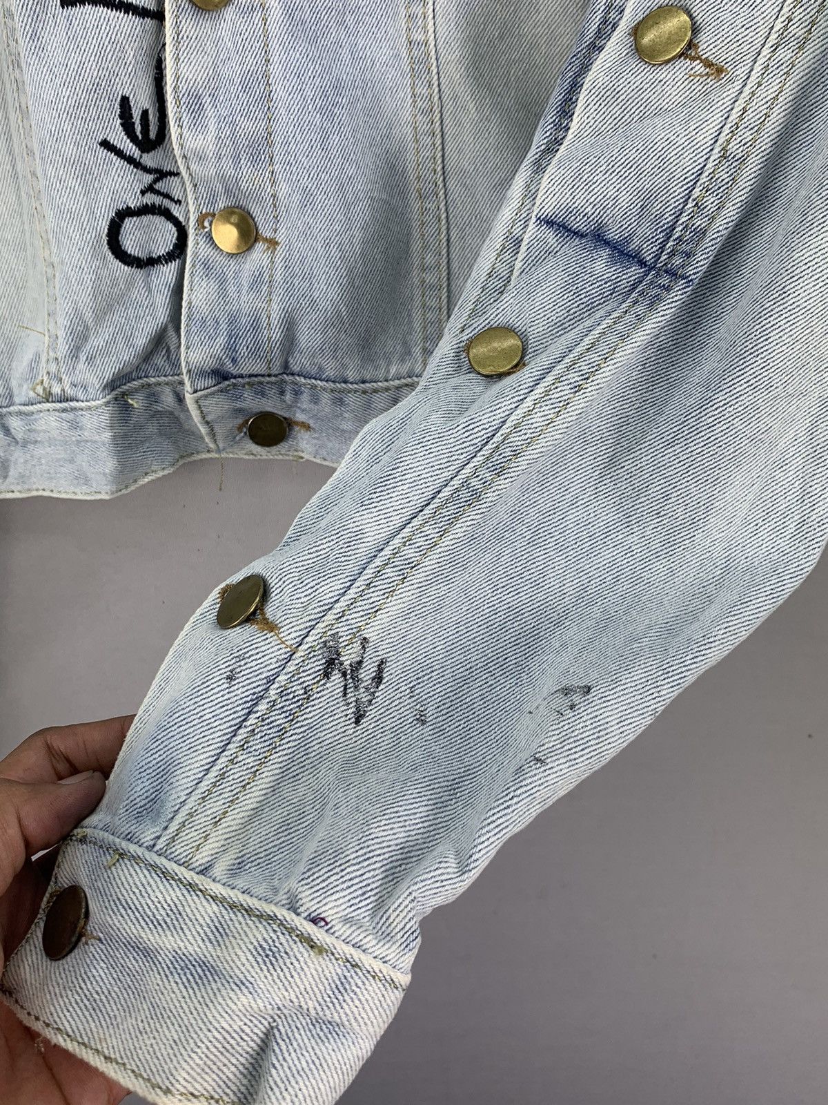 Other Punk Style Denim Crop Top Jacket Size L / US 10 / IT 46 - 13 Thumbnail