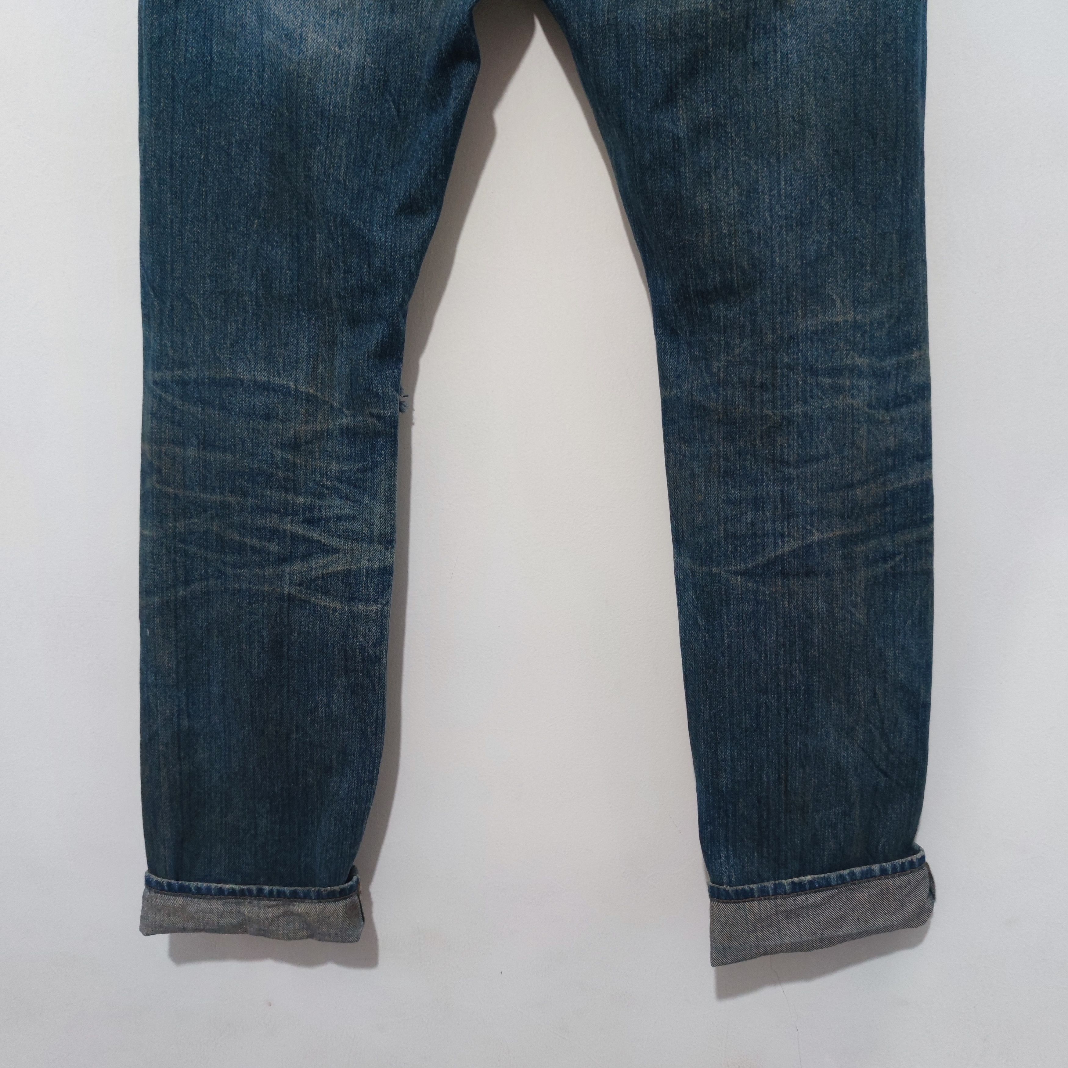 If Six Was Nine × Jean × Le Grande Bleu (L.G.B.) Selfedge jeans Number of day Distresed Size US 30 / EU 46 - 6 Thumbnail